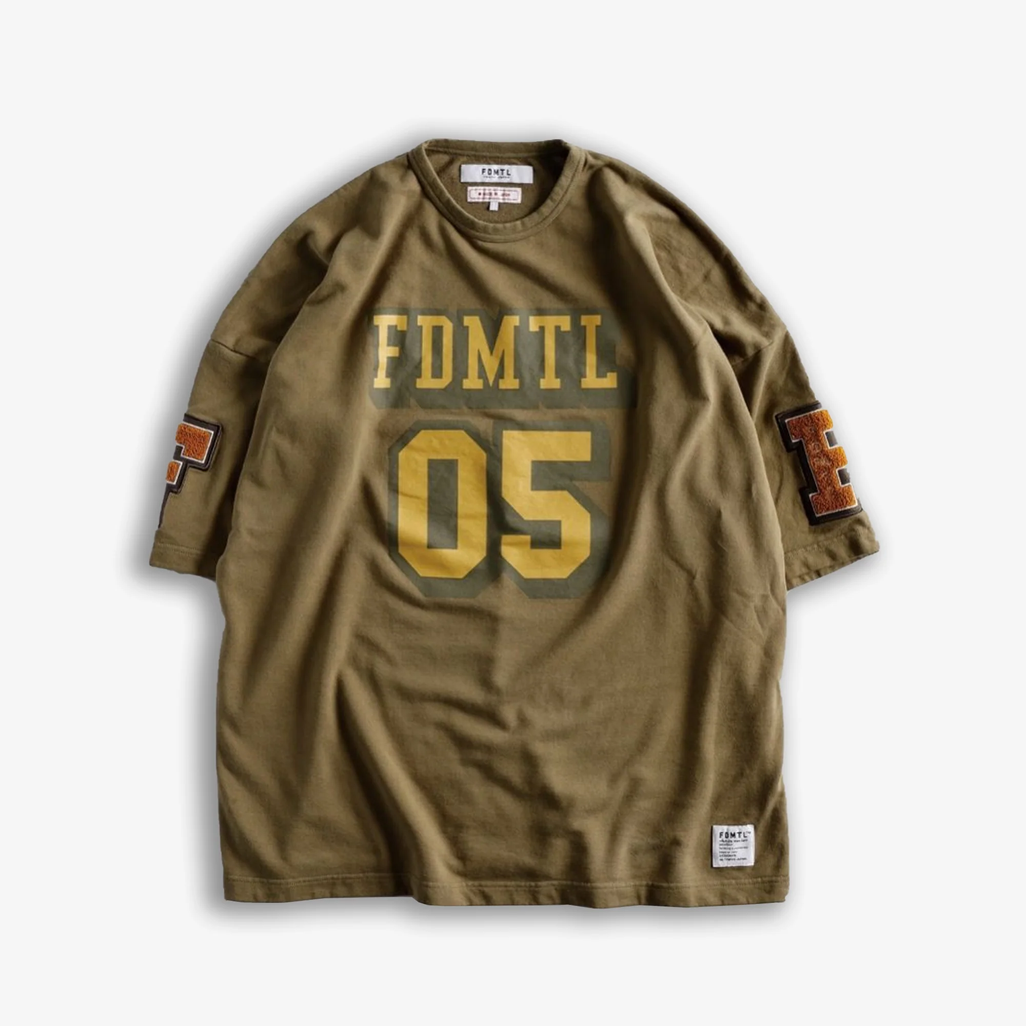 FDMTL | 05 WIDE SWEAT TEE { KHAKI