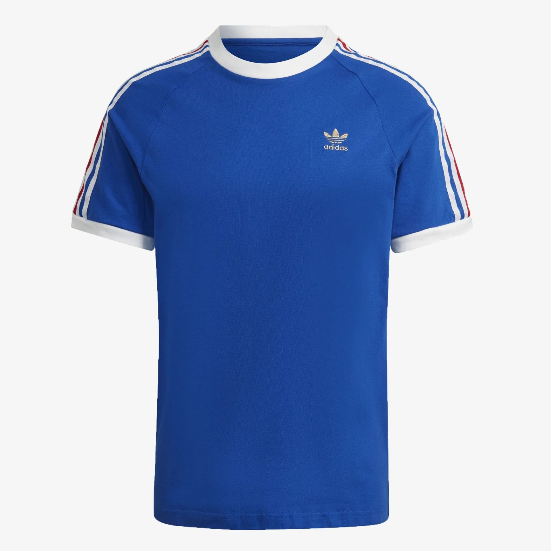 Adidas Originals | 3-STRIPES TEE { ROYAL BLUE/WHITE - Image 4