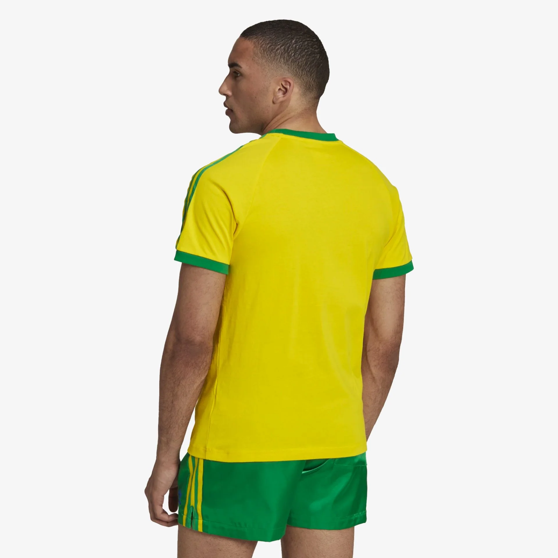 Adidas Originals | 3-STRIPES TEE { YELLOW/GREEN - Image 2