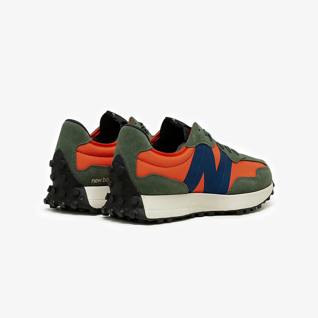 New Balance | 327 DARK BLAZE  { ORANGE/BLUE - Image 3