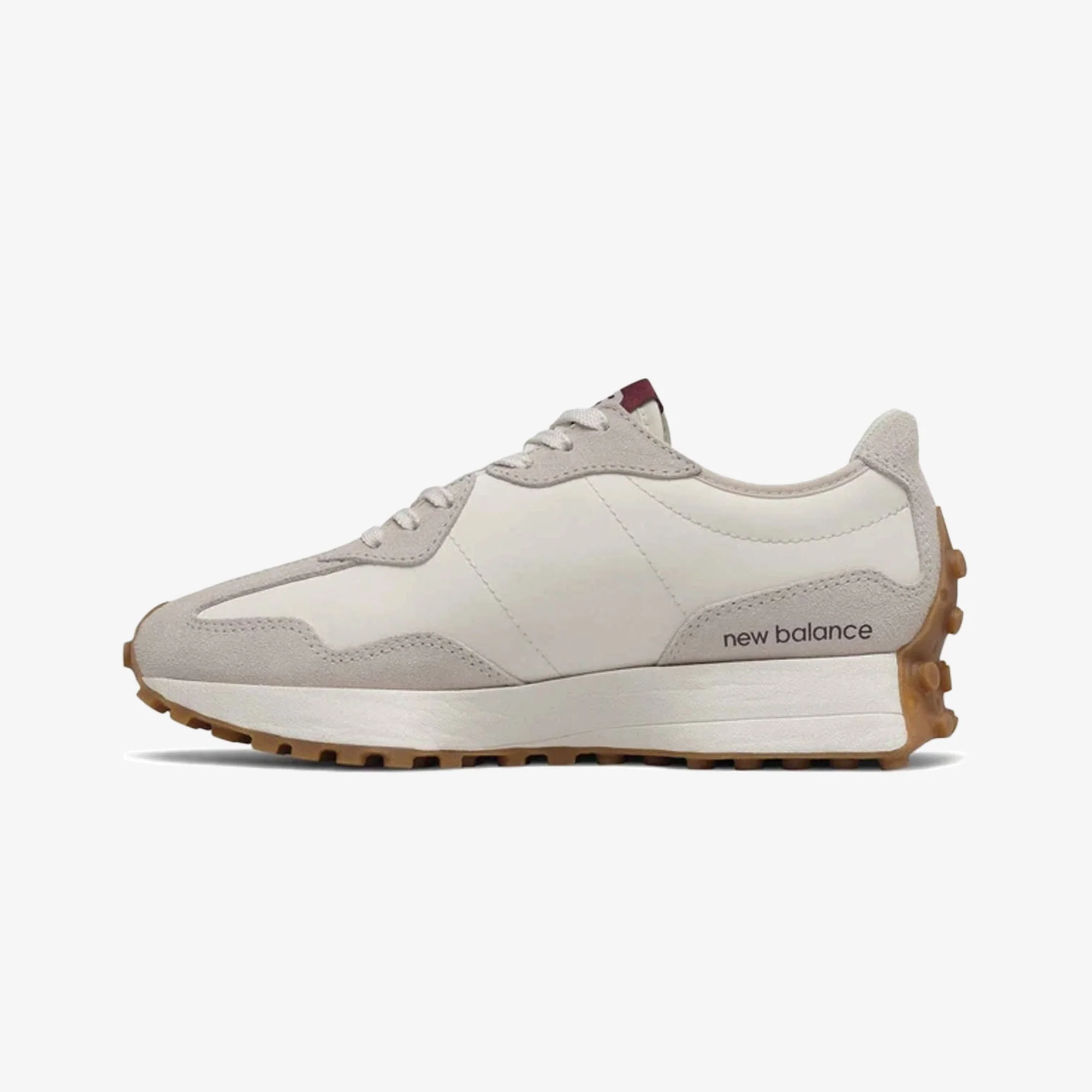 New Balance | 327 { MOONBEAM/CLASSIC BURGUNDY - Image 3
