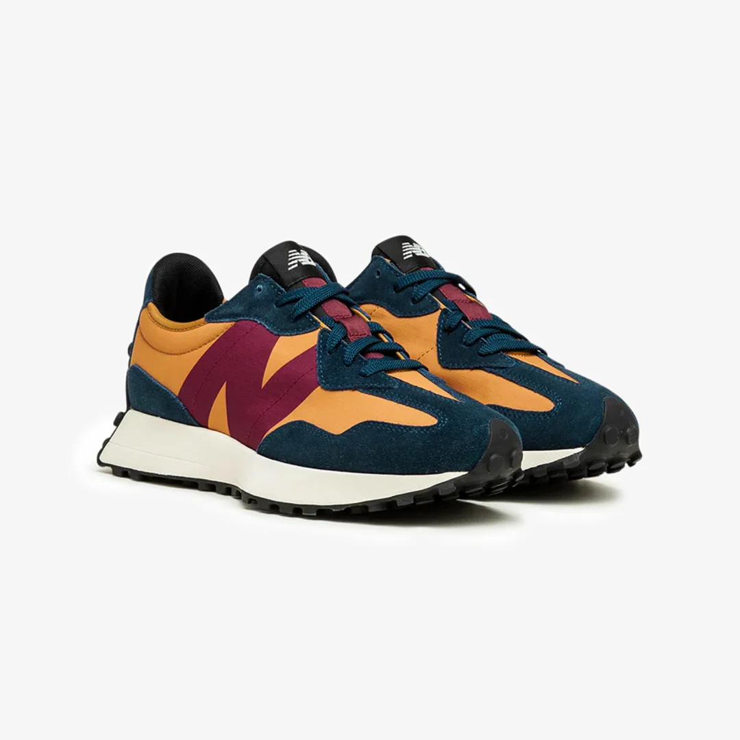 New Balance | 327 NATURAL INDIGO { BLUE/ORANGE - Image 2