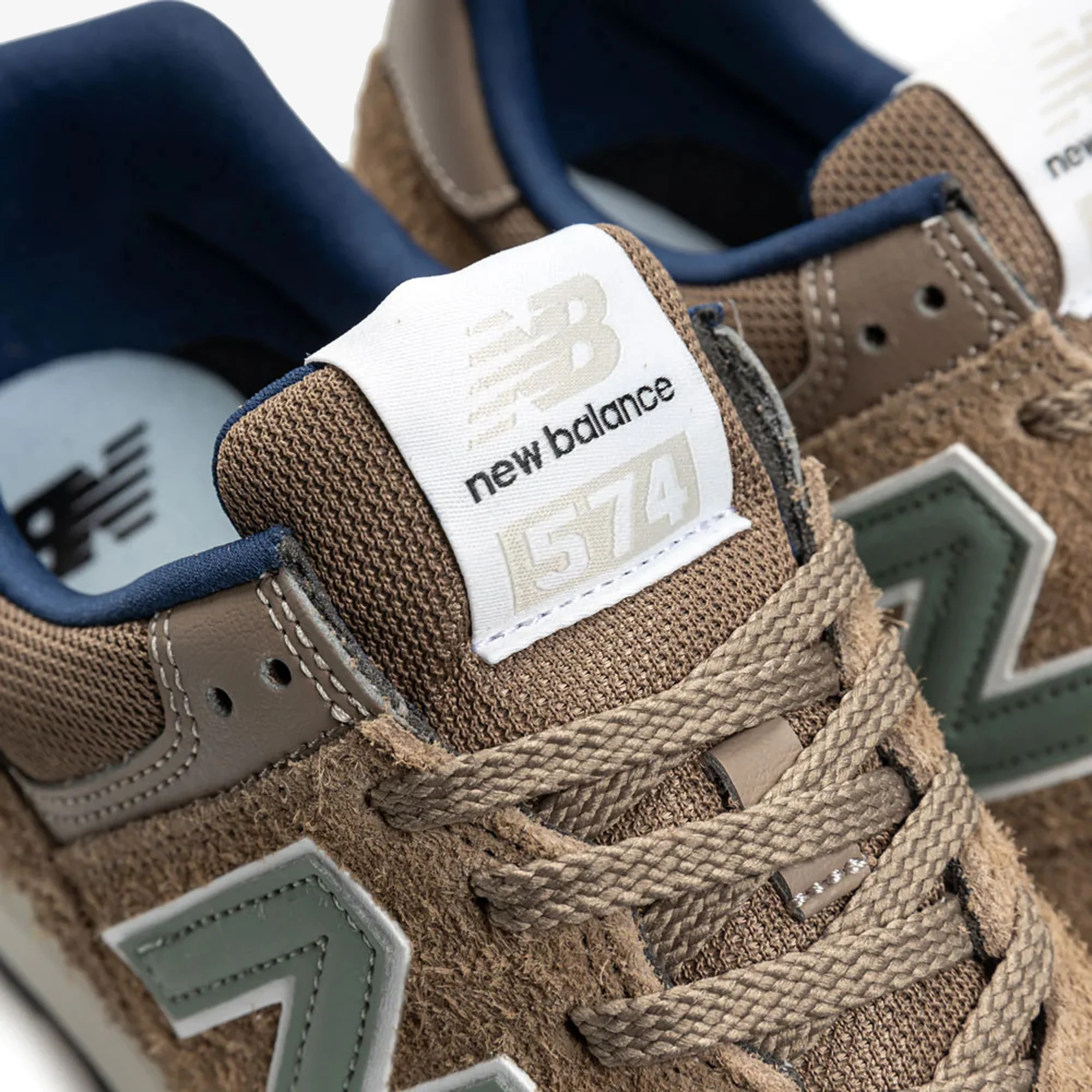 New Balance | 574 { BROWN/ROYAL BLUE - Image 4