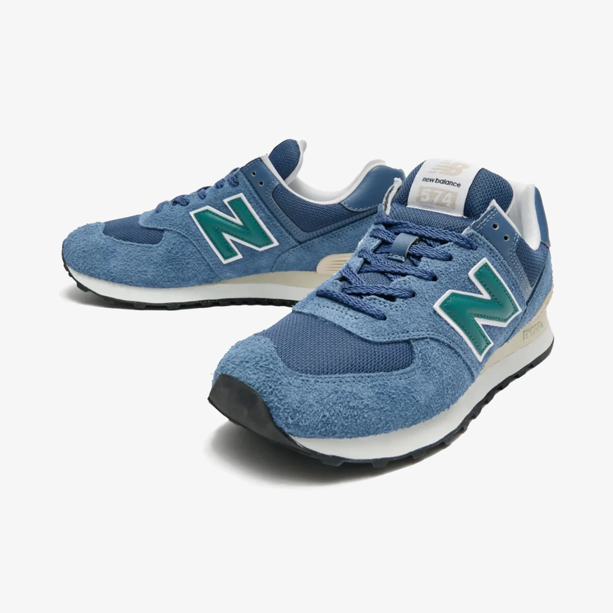 New Balance | 574  { NAVY/GREEN - Image 2