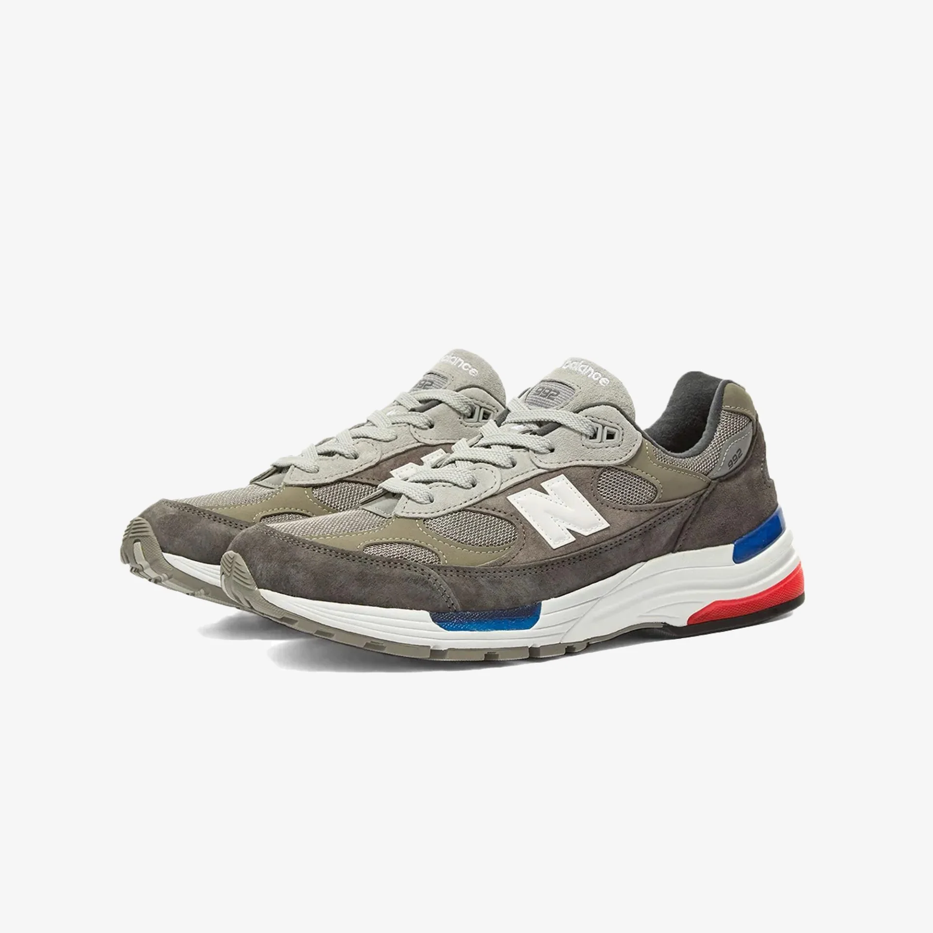 New Balance | 992 { GREY/BLUE-RED - Image 2