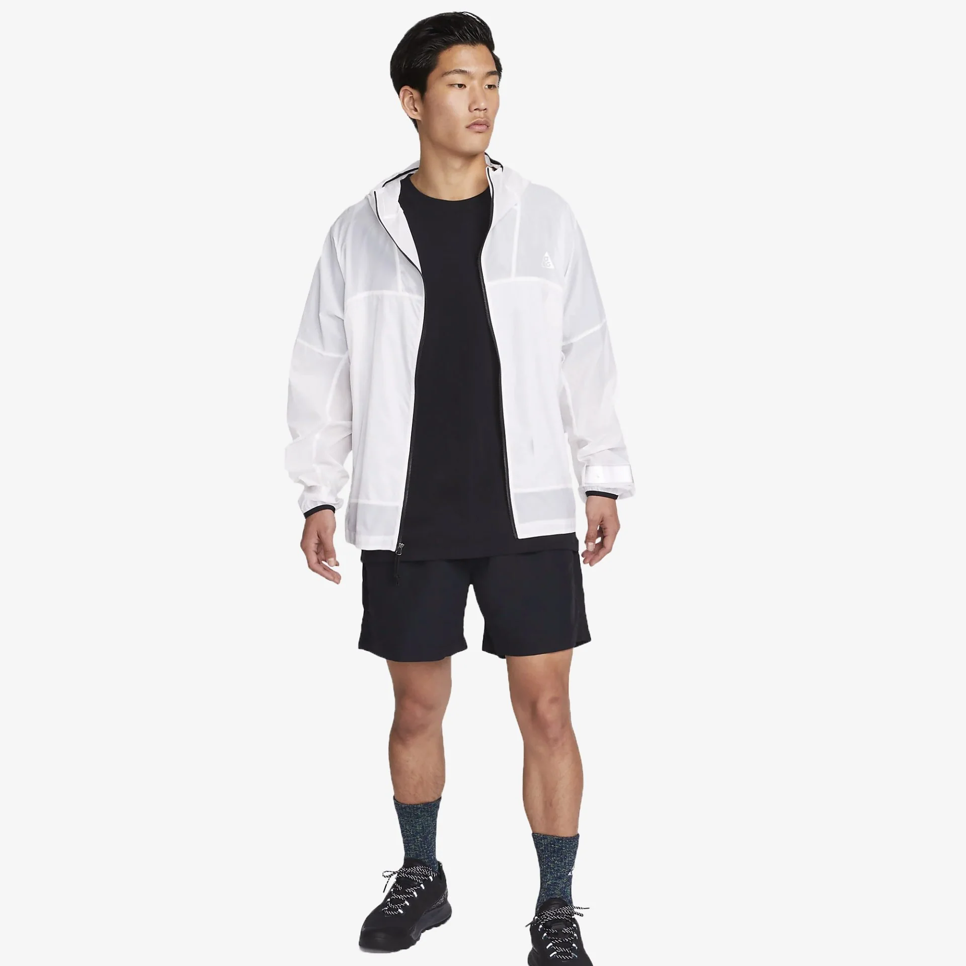 Nike | ACG TRAIL SHORTS { BLACK / DARK SMOKE GREY - Image 4