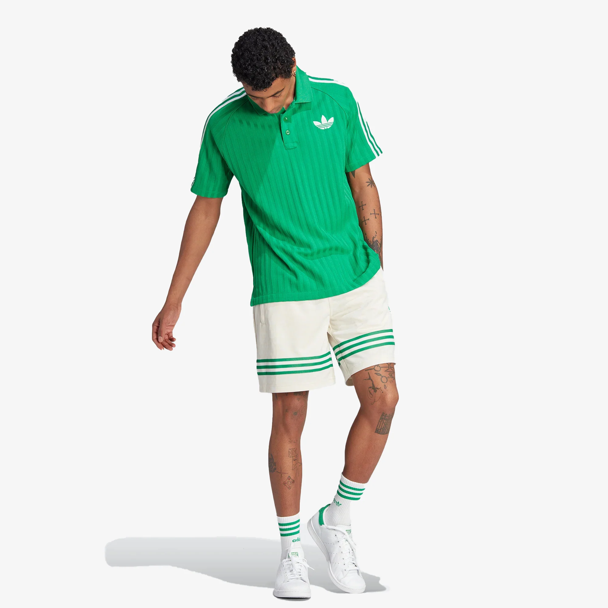 Adidas Originals | ADICOLOR 70S MONOGRAM SHORTS { WONDER WHITE - Image 6