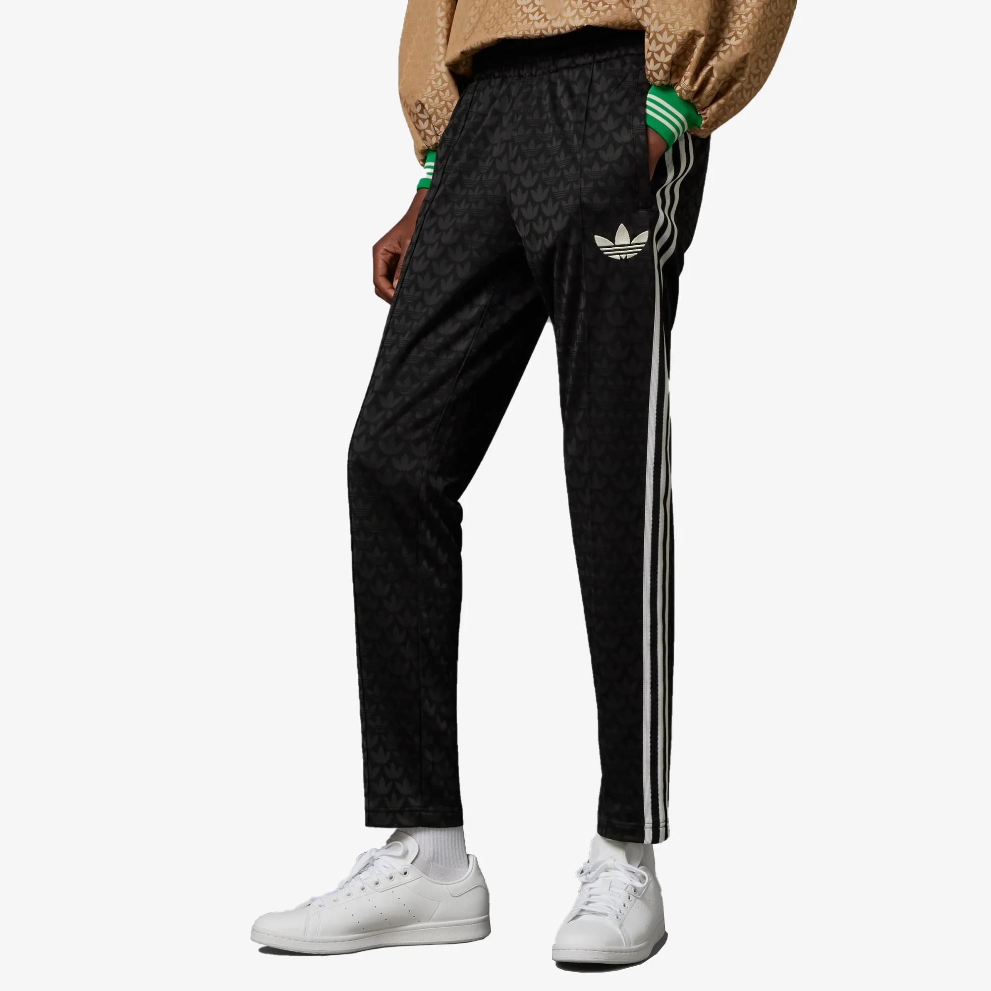 Adidas Originals | ADICOLOR 70S MONOGRAM TRACK PANTS { BLACK