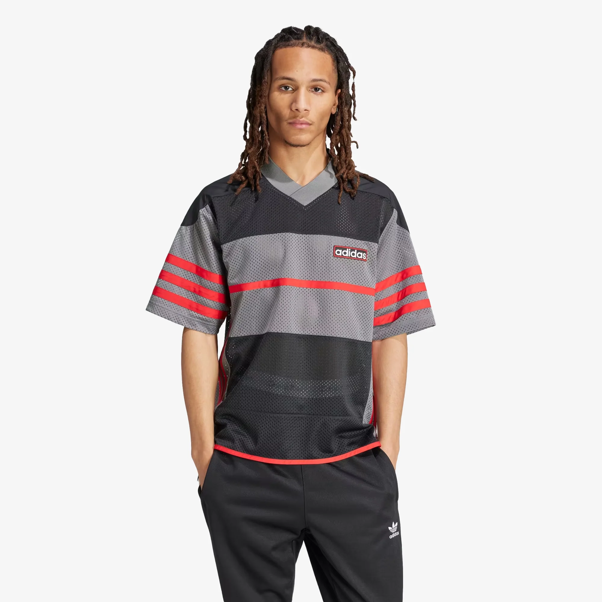 Adidas Originals | ADICOLOR ADIBREAK MESH JERSEY { BLACK/GREY