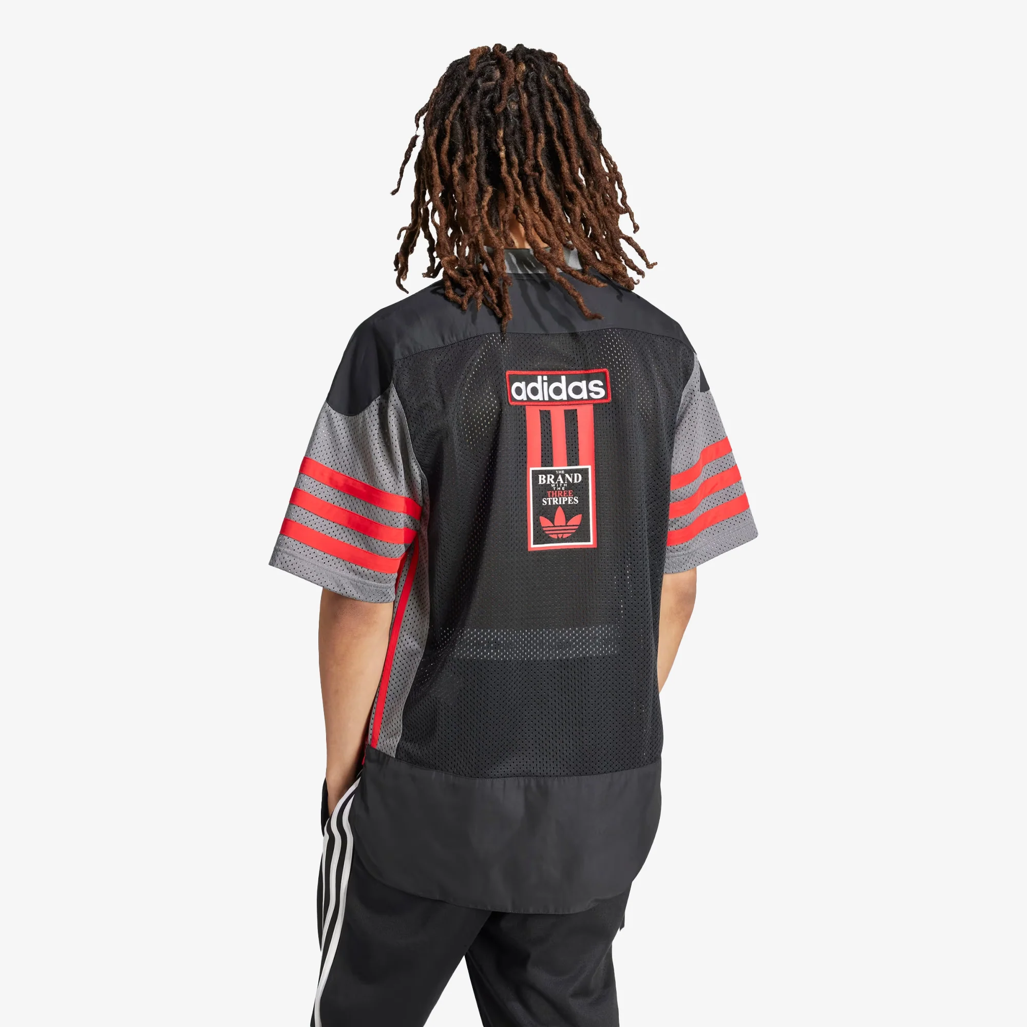 Adidas Originals | ADICOLOR ADIBREAK MESH JERSEY { BLACK/GREY - Image 2