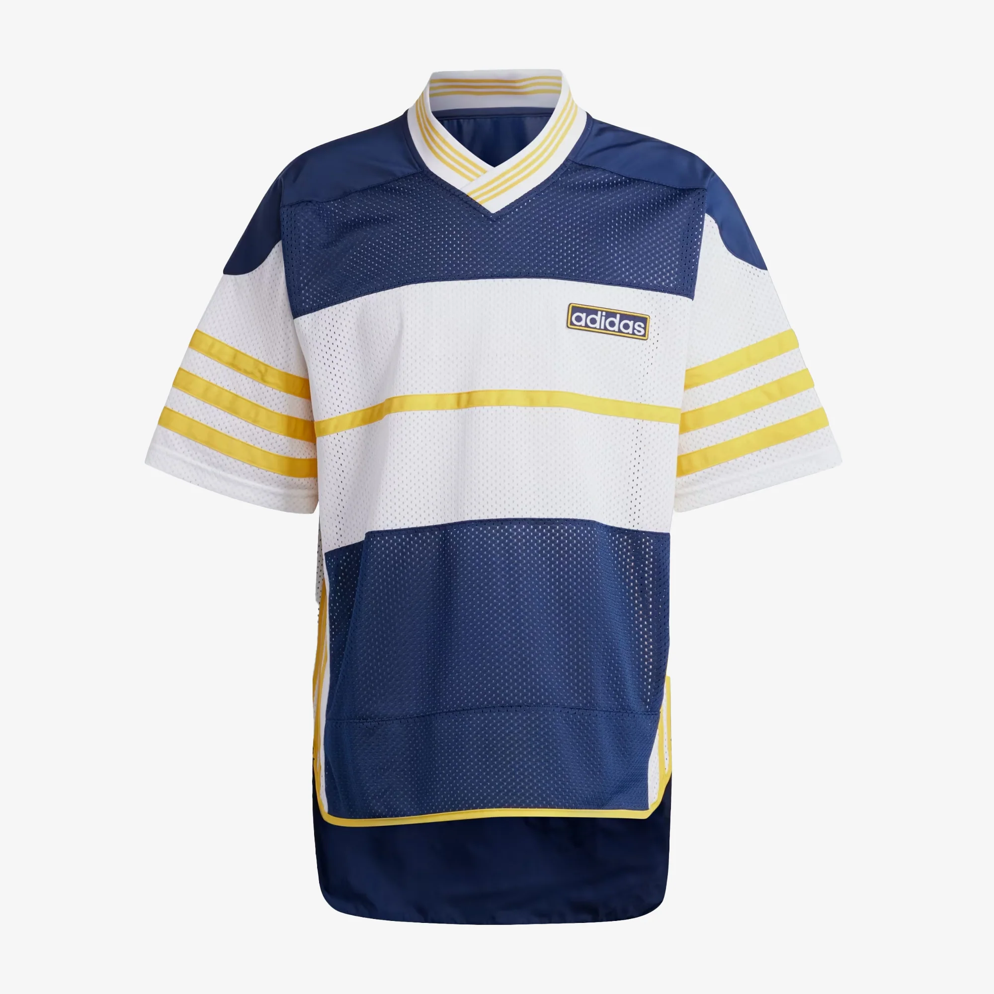 Adidas Originals | ADICOLOR ADIBREAK MESH JERSEY { NIGHT INDIGO/WHITE/BOLD GOLD - Image 3