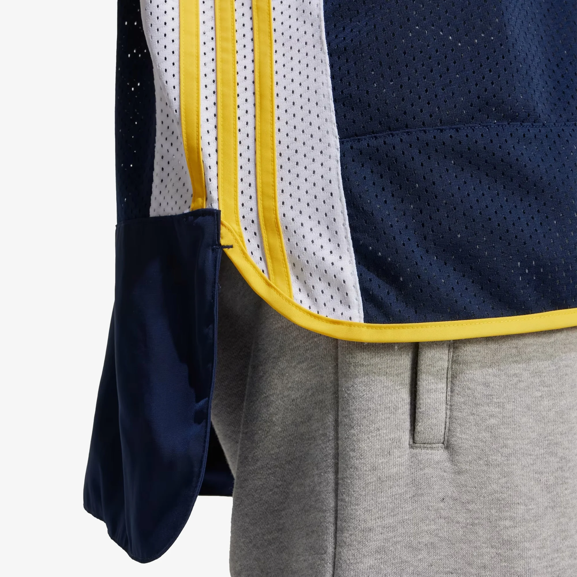 Adidas Originals | ADICOLOR ADIBREAK MESH JERSEY { NIGHT INDIGO/WHITE/BOLD GOLD - Image 4