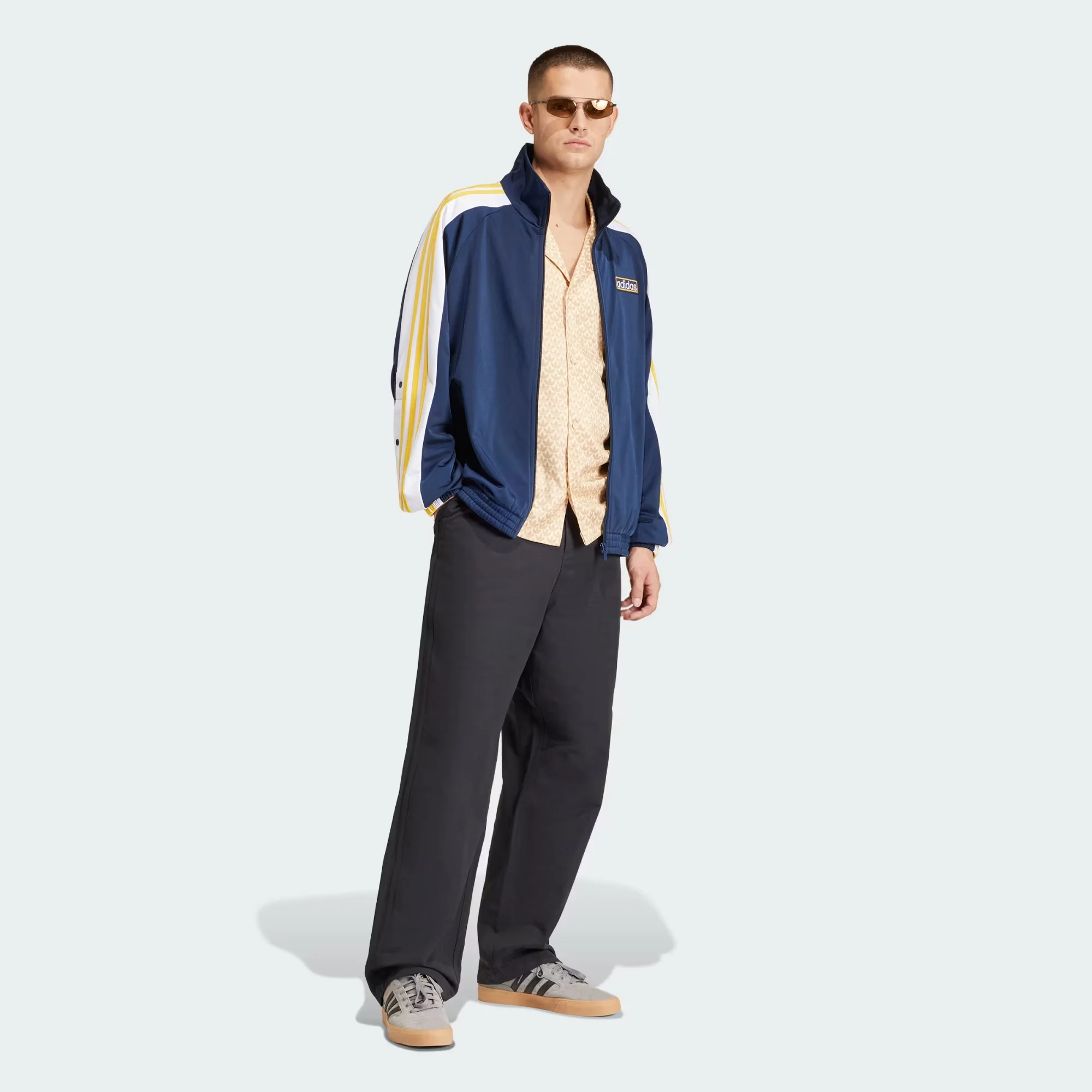 Adidas Originals | ADICOLOR ADIBREAK TRACK TOP { BLUE/WHITE/YELLOW - Image 3