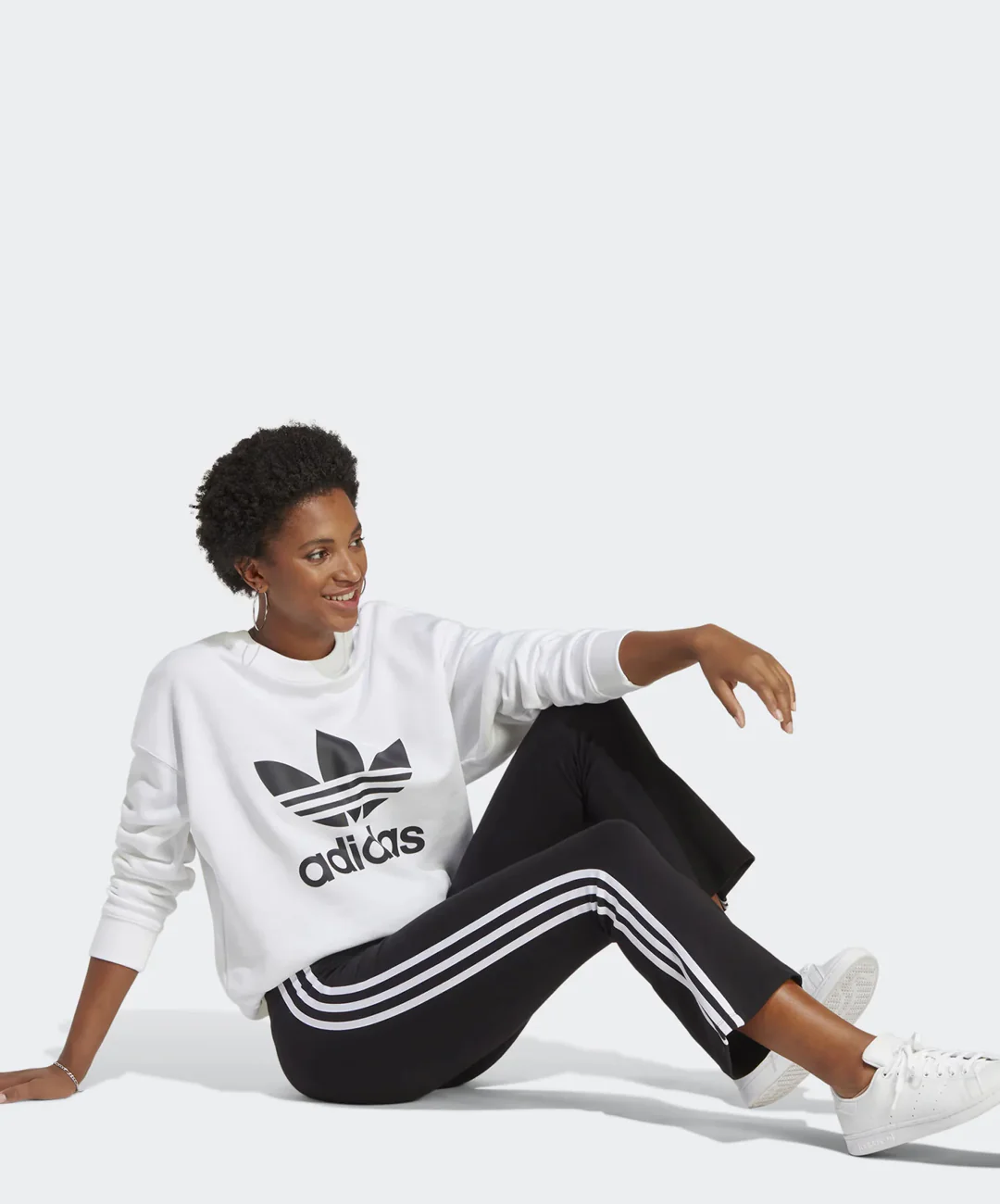 Adidas Originals | ADICOLOR CLASSICS 3-STRIPES 7/8 FLARE LEGGINGS { BALCK - Image 4