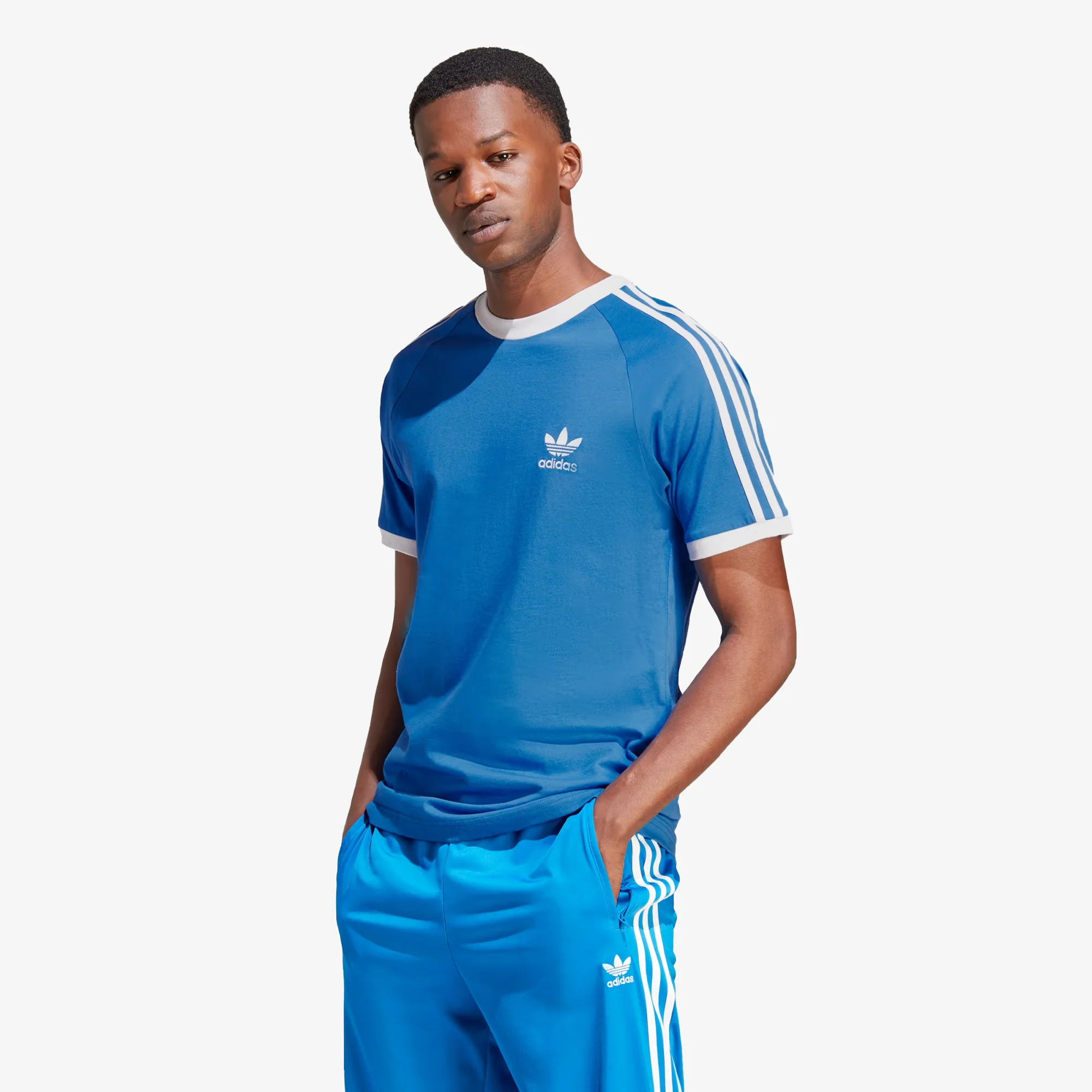 Adidas Originals | ADICOLOR CLASSICS 3-STRIPES TEE { BLUE