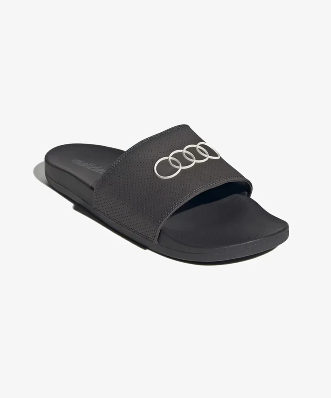 ADIDAS | ADILETTE AUDI F1 TEAM { UTILITY BLACK / UTILITY BLACK / CHALK PEARL - Image 3
