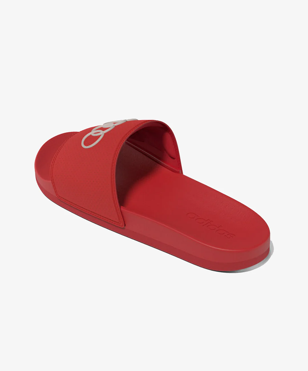 ADIDAS |ADILETTE COMFORT AUDI REVOLUT F1 TEAM SLIDES { HI-RES RED / HI-RES RED / CHALK PEARL - Image 5