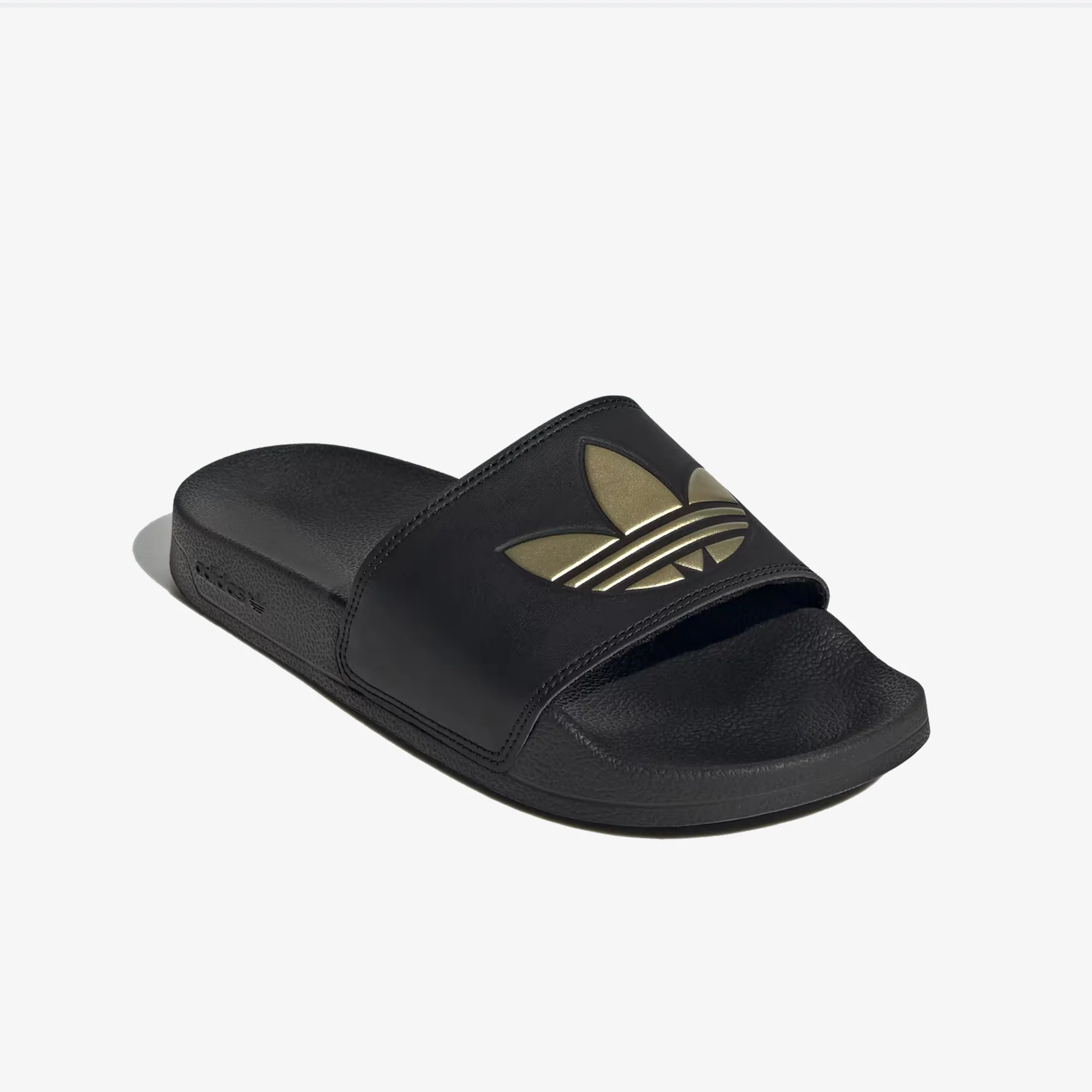 Adidas Originals | ADILETTE LITE { BLACK/GOLD - Image 3