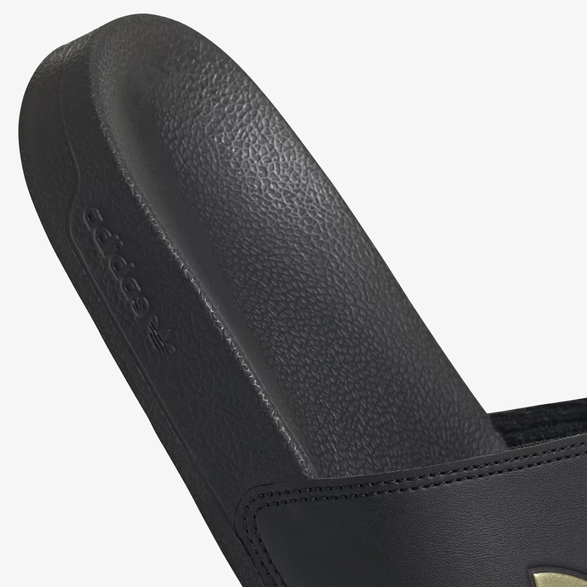 Adidas Originals | ADILETTE LITE { BLACK/GOLD - Image 6