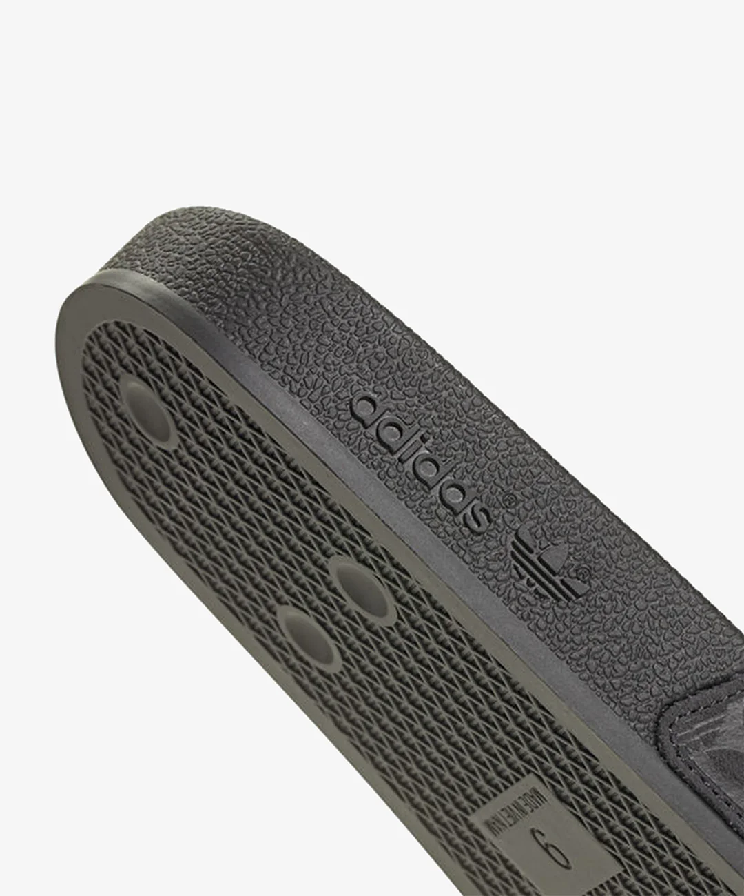 ADIDAS | ADILETTE SLIDES { CORE BLACK/CORE BLACK/GREY SIX - Image 6