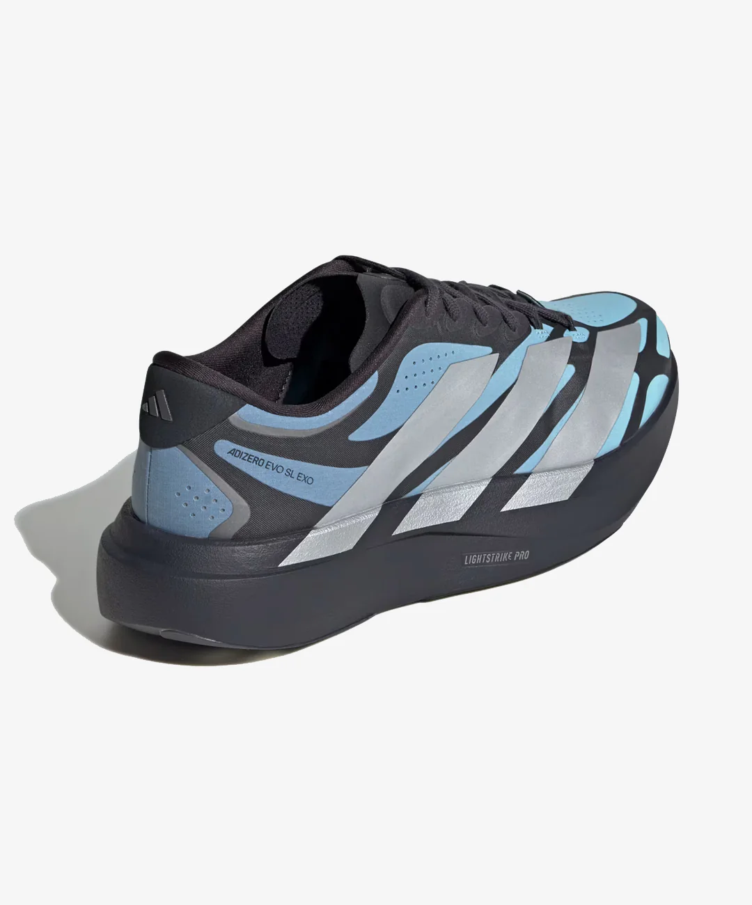 ADIDAS | ADIZERO EVO SL EXO { GLOW PURPLE/SILVER METALLIC/IRON METALLIC - Image 4