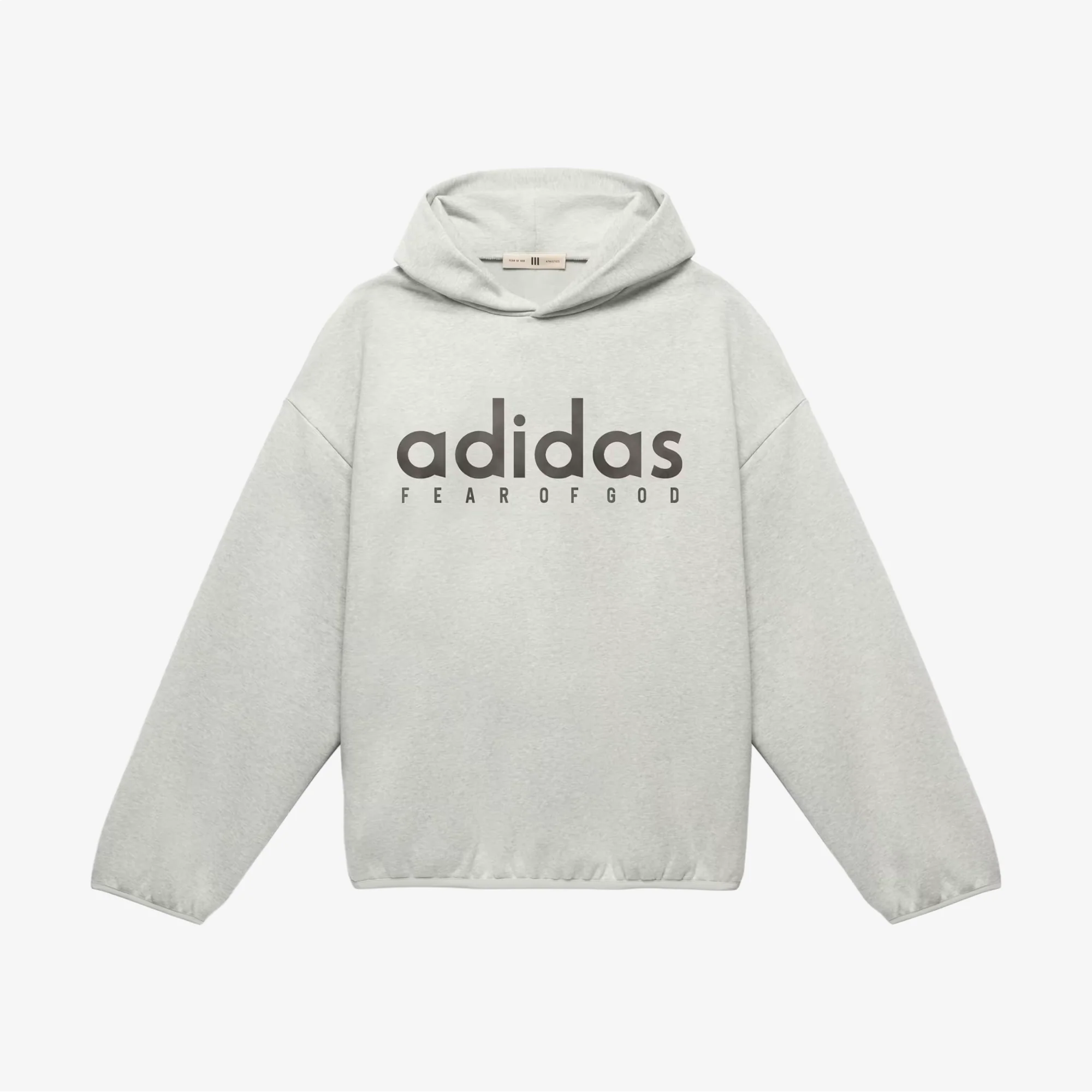 ADIDAS | FEAR OF GOD ATHLETICS COTTON FLEECE HOODIE { MEDIUM GREY HEATHER