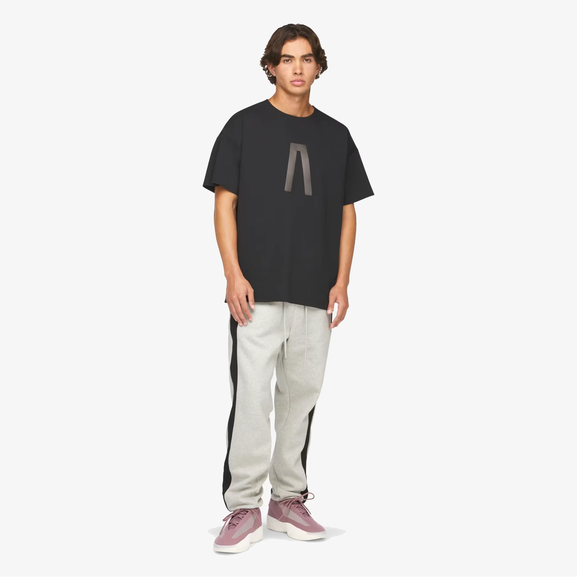 Adidas | FEAR OF GOD ATHLETICS MARBLED BRUSHED COTTON PANTS { MEDIUM GREY HEATHER - Image 4