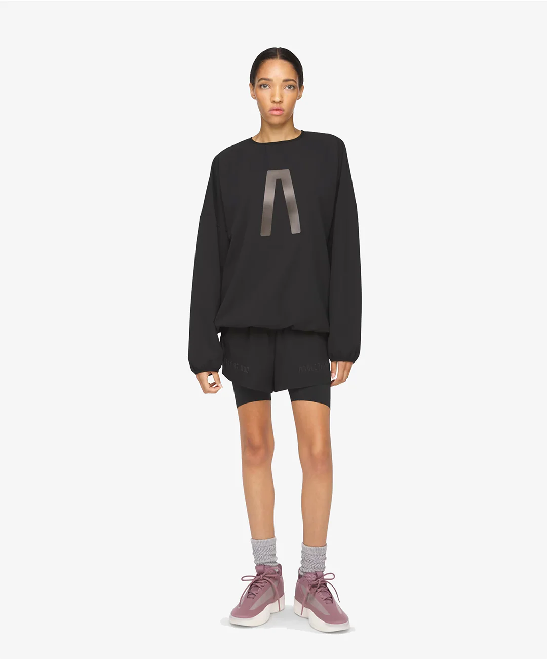 Adidas | FEAR OF GOD ATHLETICS MELTAWAY 2 IN 1 SHORT { BLACK - Image 3
