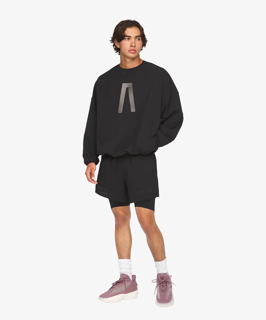 Adidas | FEAR OF GOD ATHLETICS MELTAWAY 2 IN 1 SHORT { BLACK - Image 4