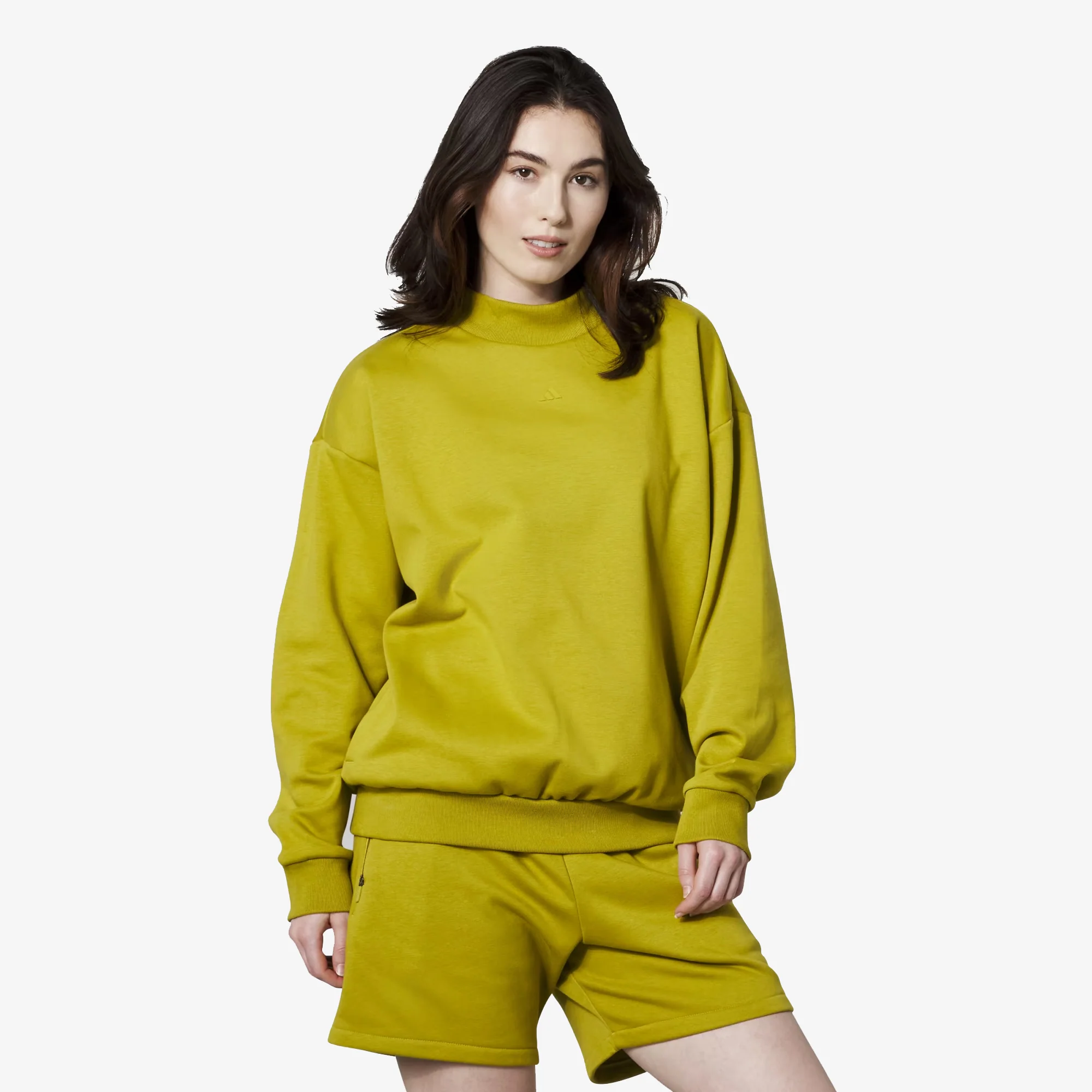 Adidas Originals | ADIDAS BASKETBALL 001 CREW NECK SWEAT { OLIVES - Image 3