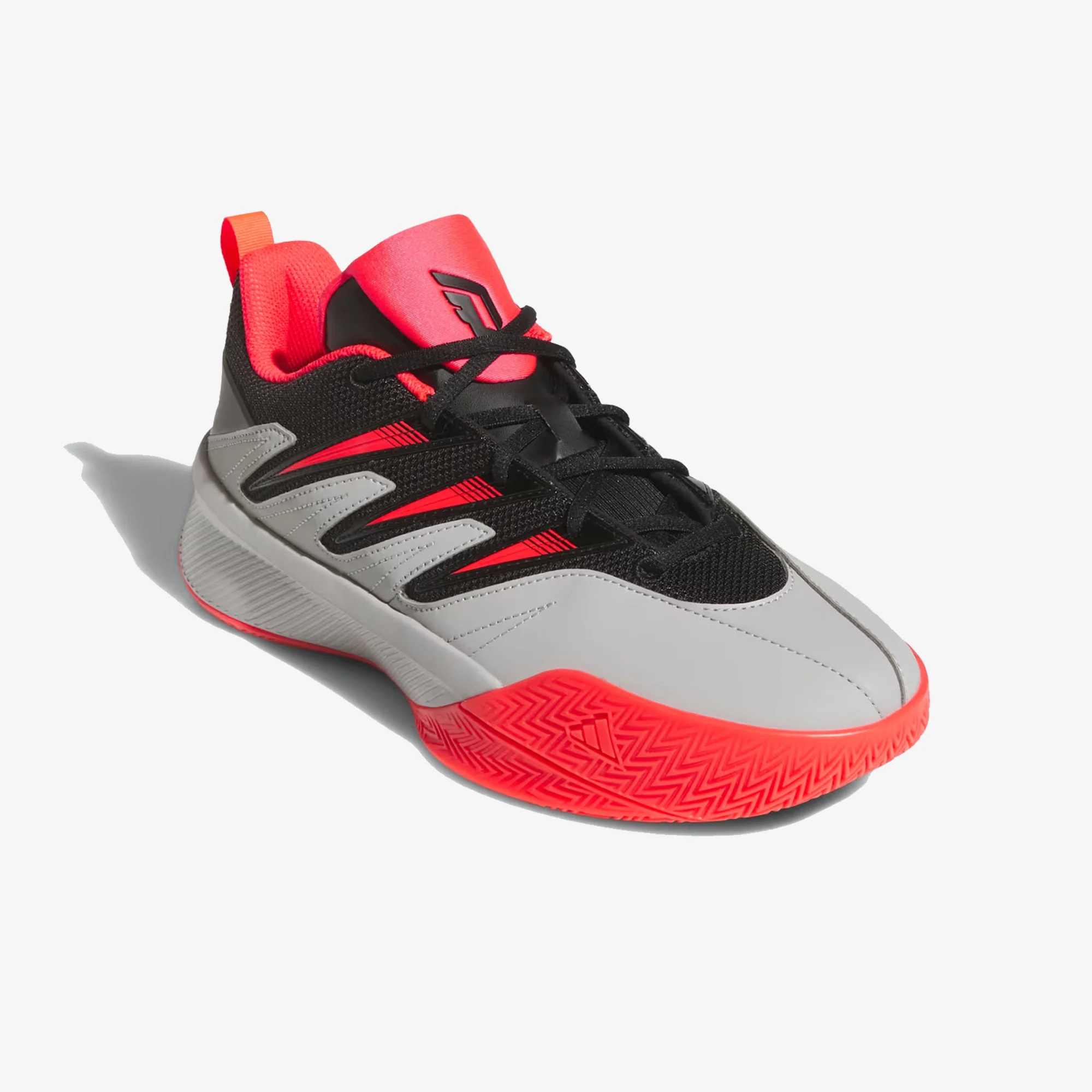 Adidas | DAME CERTIFIED 3 { CORE BLACK/LUCID RED/GREY TWO - Image 3
