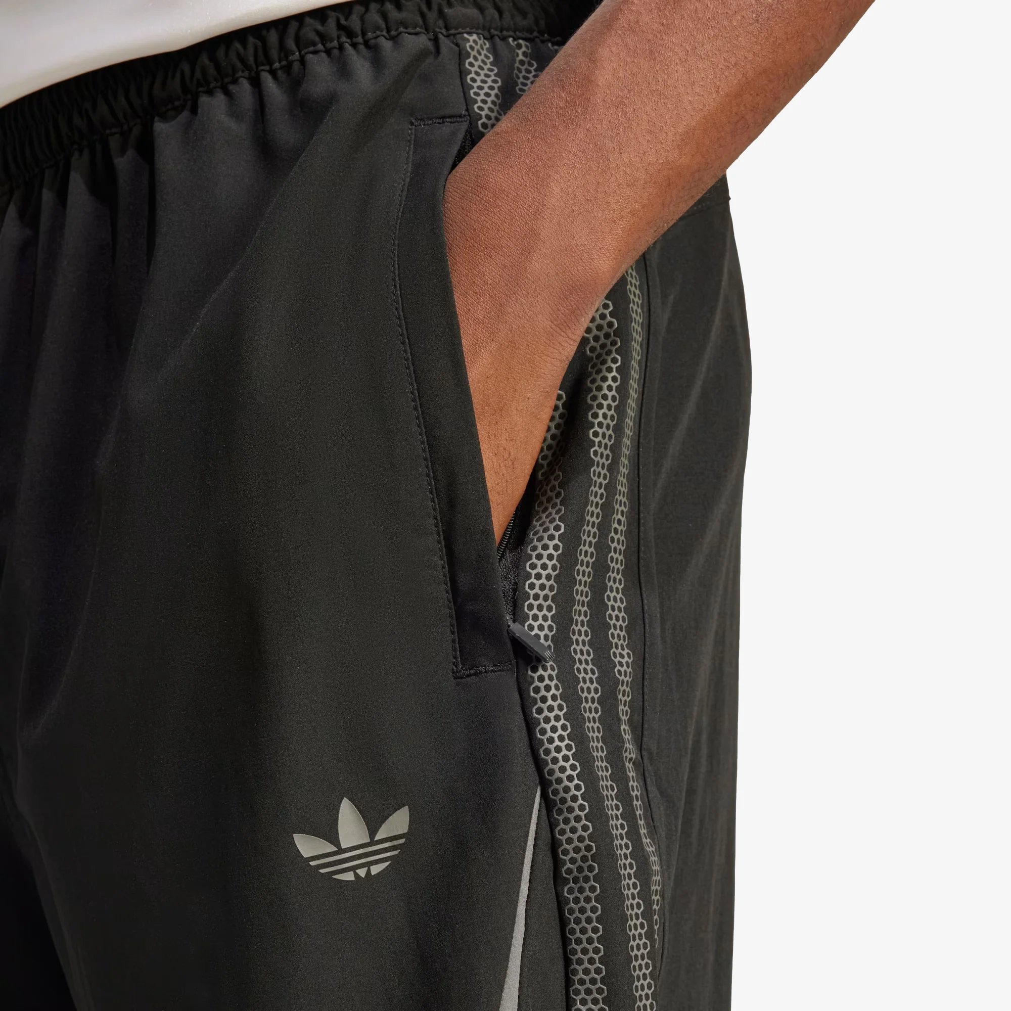 Adidas | FASHION CUTLINE SHORTS { BLACK - Image 5