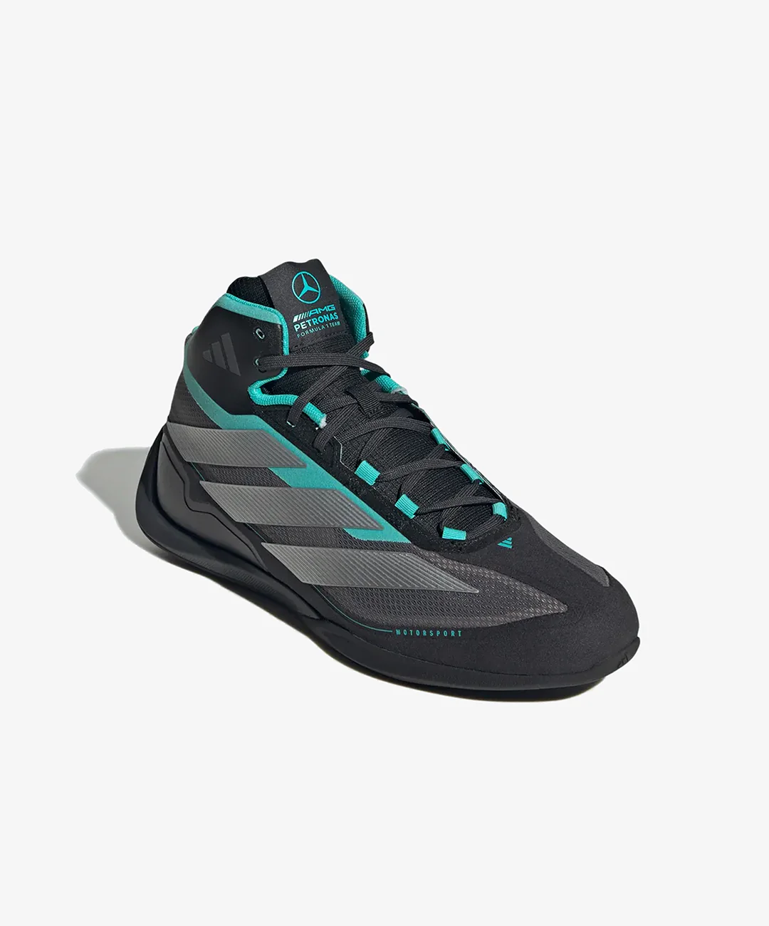 ADIDAS | FEROZA MID MER TENNIS { CORE BLACK / SILVER METALLIC / SEMI MINT RUSH - Image 3