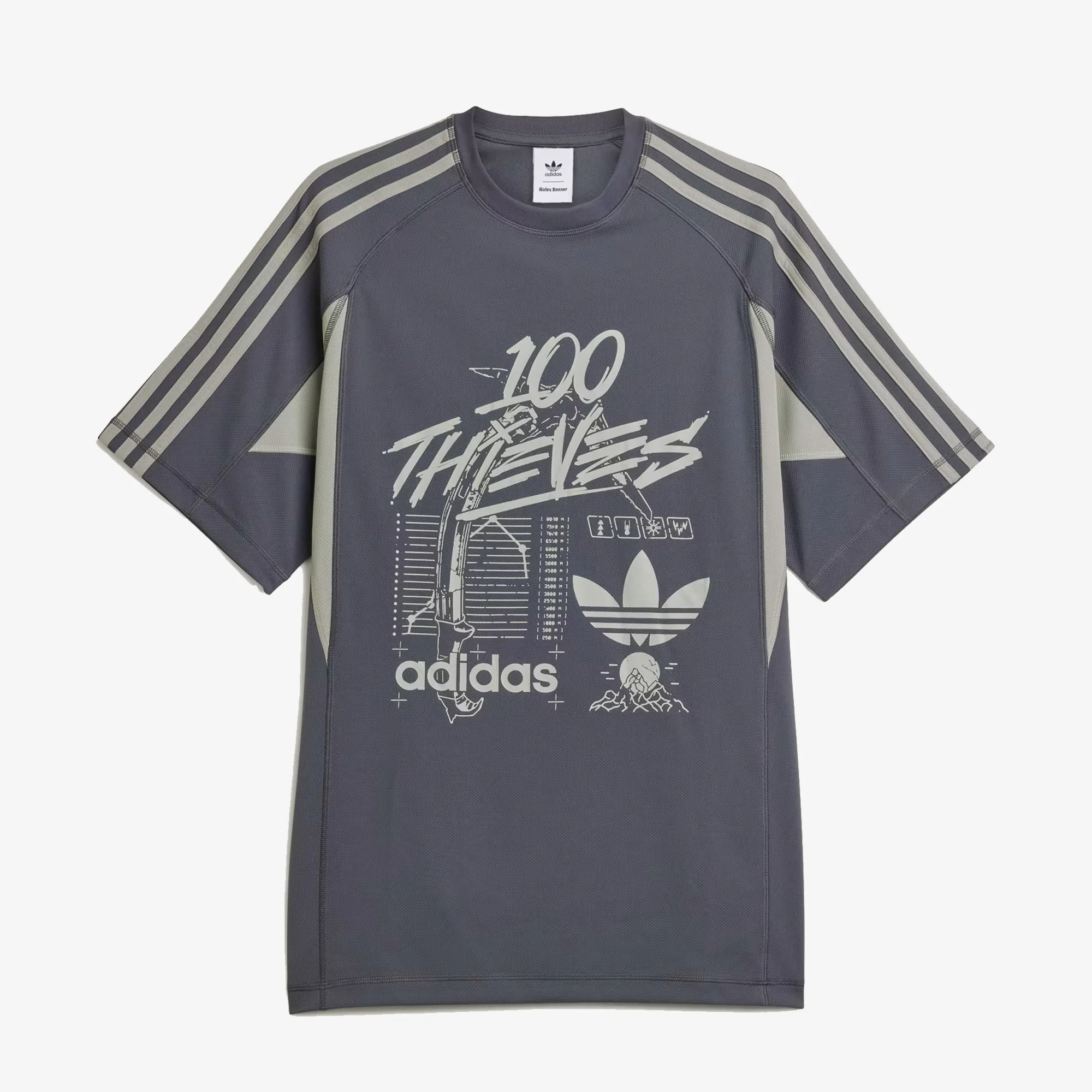 ADIDAS ORIGINALS | 100 THIEVES TEE { CARBON - Image 2