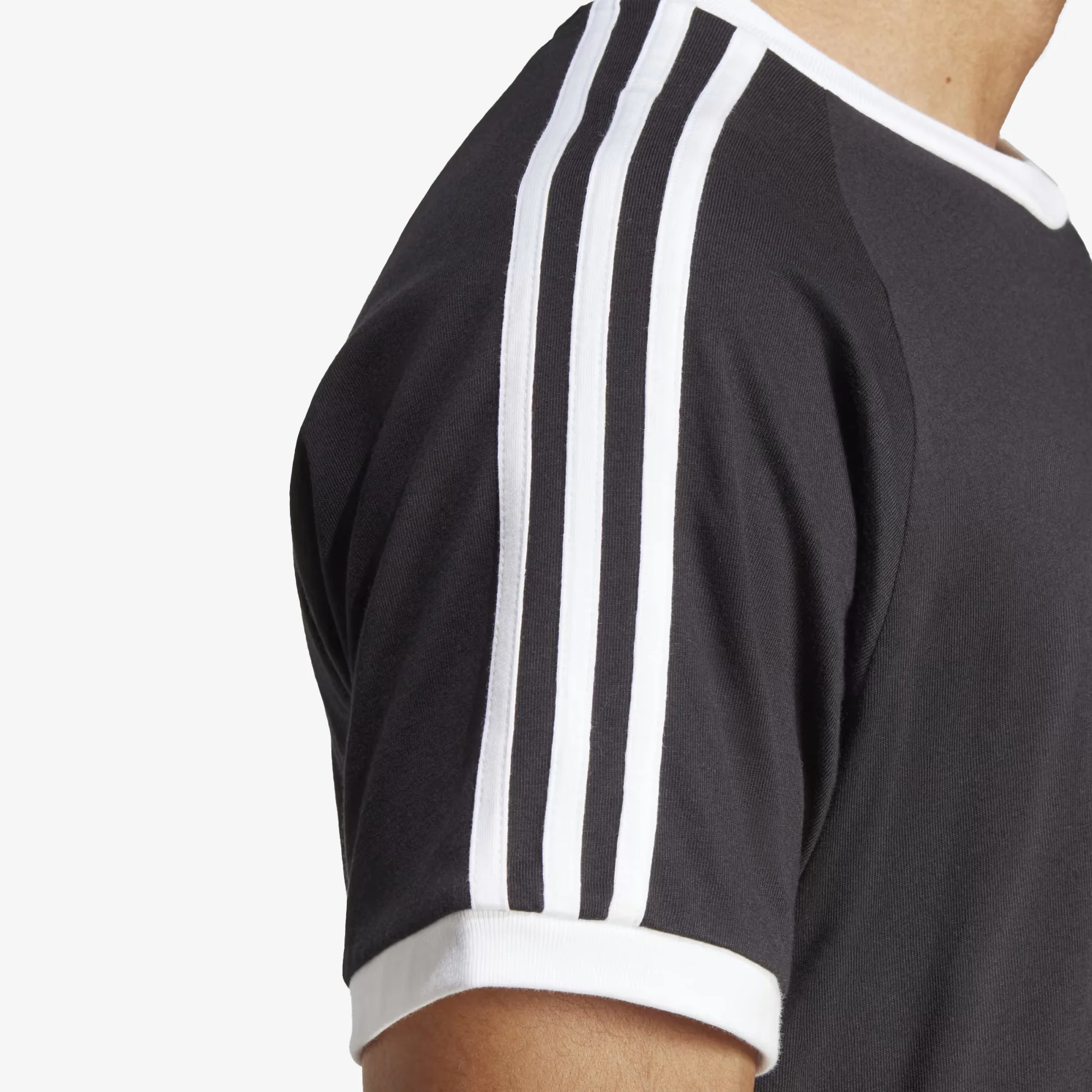 ADIDAS ORIGINALS | ADICOLOR CLASSICS 3-STRIPES TEE { BLACK - Image 4