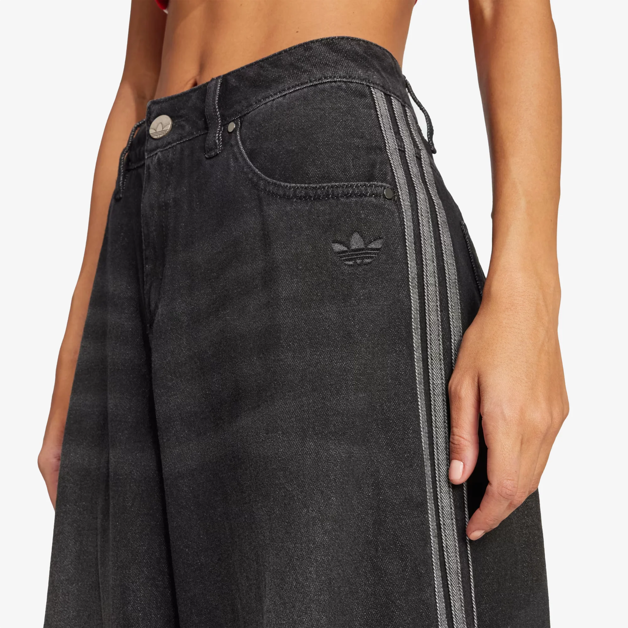 Adidas Originals | ADICOLOR DENIM ADILENIUM PANT { BLACK - Image 3