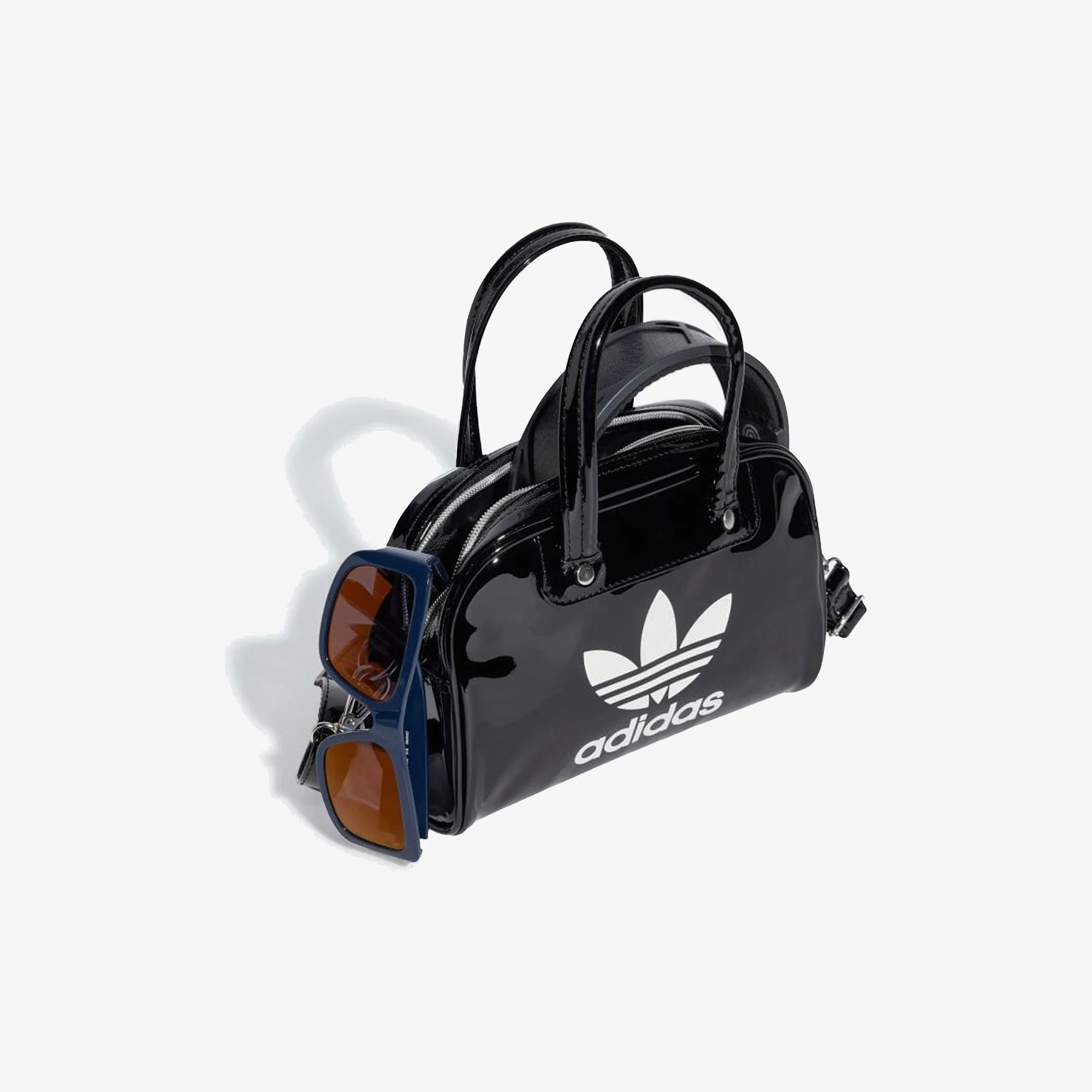 ADIDAS ORIGINALS | ADICOLOR MINI BOWLING BAG { BLACK/WHITE - Image 3