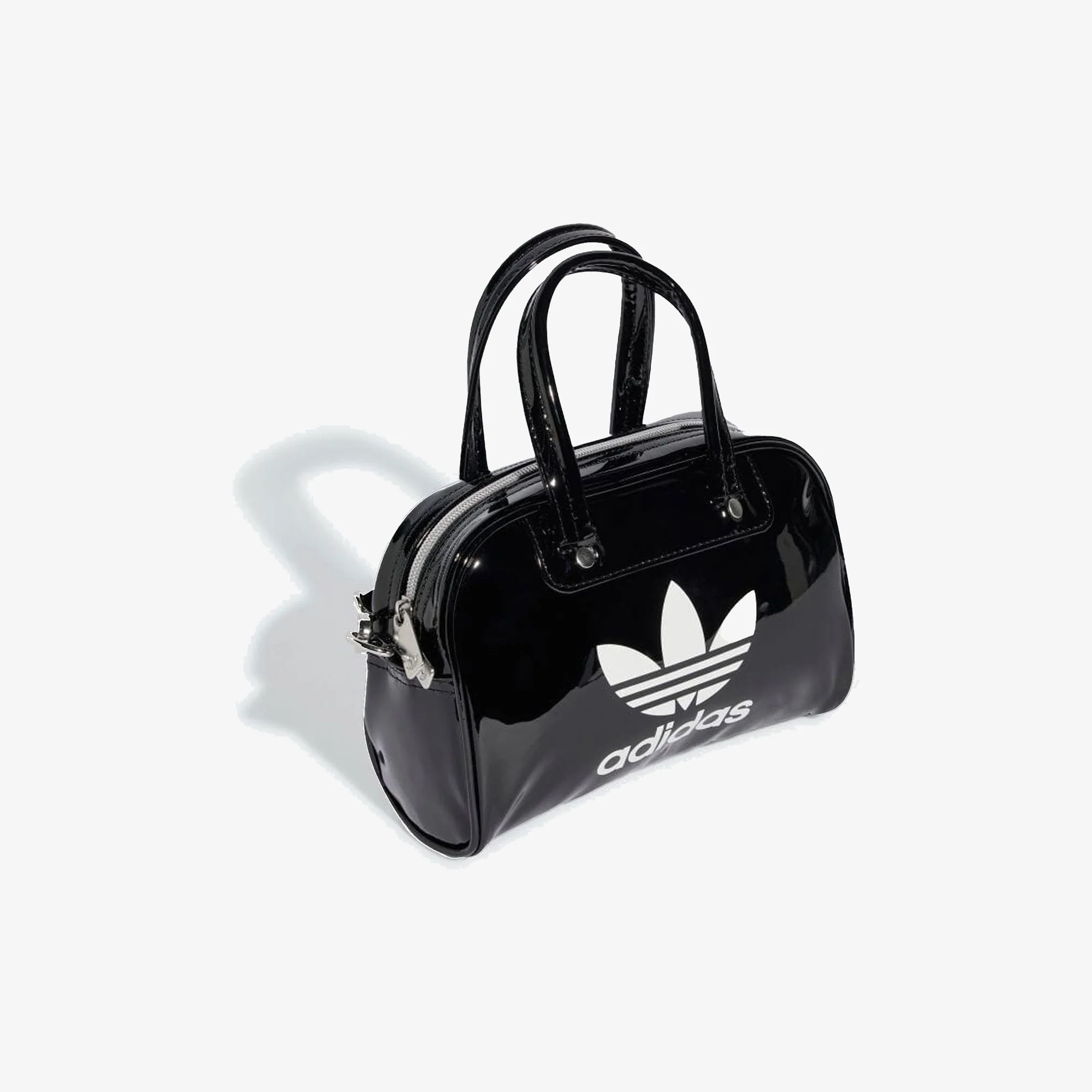 ADIDAS ORIGINALS | ADICOLOR MINI BOWLING BAG { BLACK/WHITE - Image 6