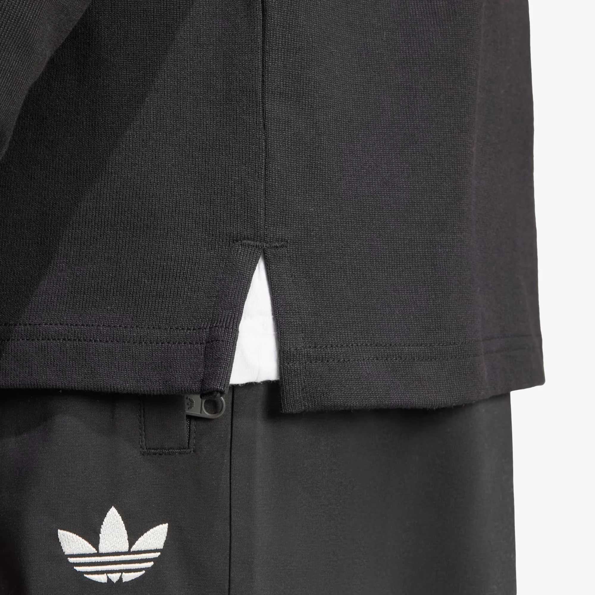 Adidas Originals | ADICOLOR RUGBY POLO SHIRT { BLACK - Image 5