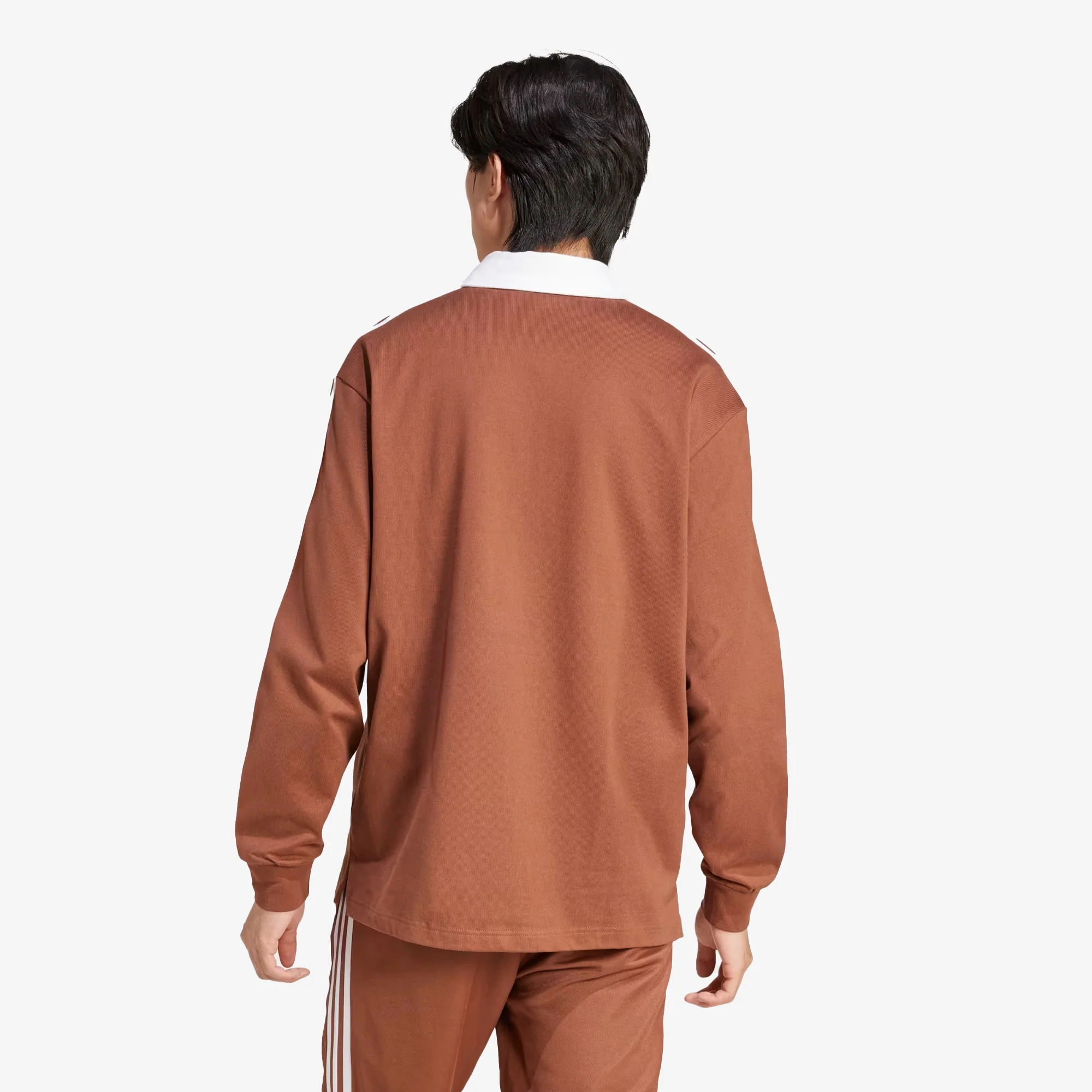Adidas Originals | ADICOLOR RUGBY POLO SHIRT { PRELOVED BROWN - Image 2