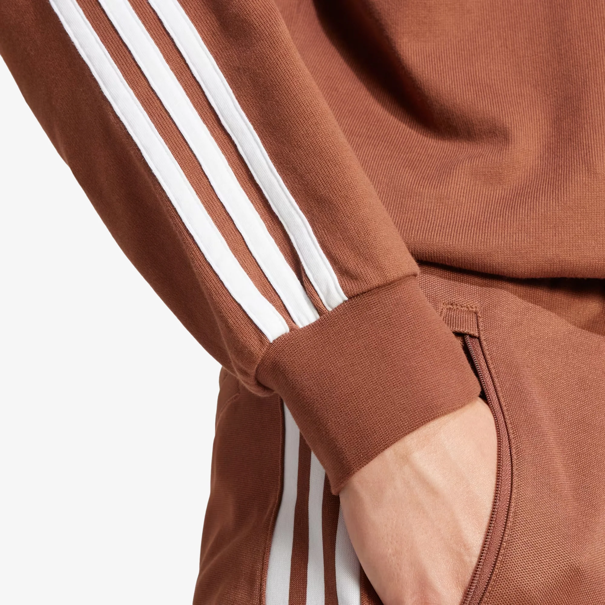 Adidas Originals | ADICOLOR RUGBY POLO SHIRT { PRELOVED BROWN - Image 5