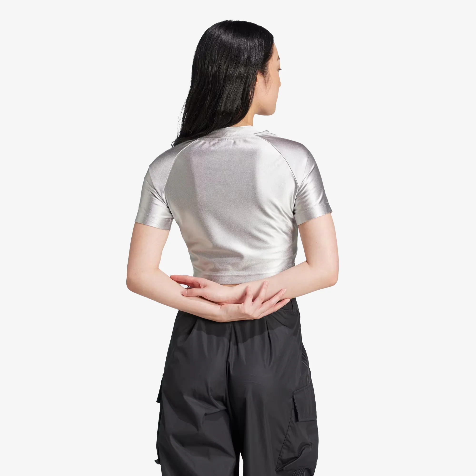 Adidas Originals | ADICOLOR TEAMGEIST BABY TEE { GREY TWO - Image 2