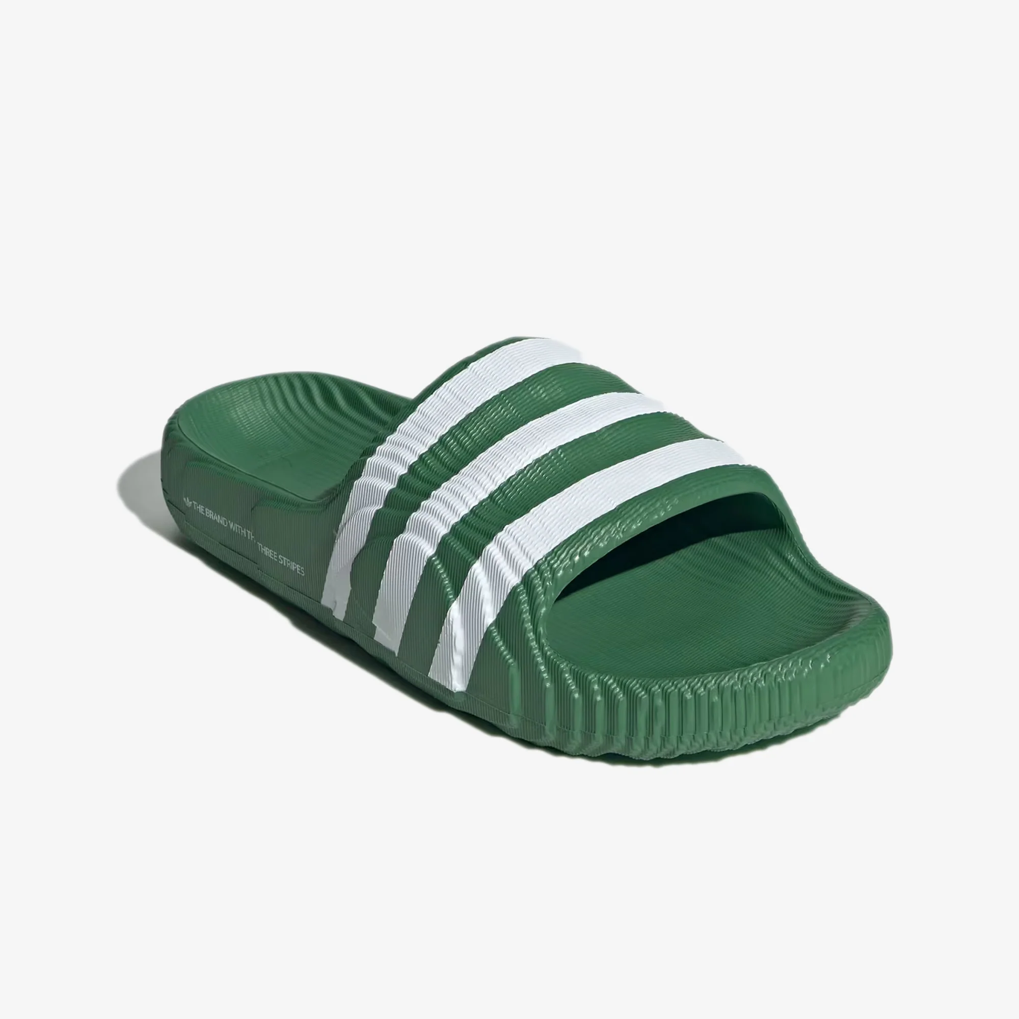 ADIDAS ORIGINALS | ADILETTE 22 { PRELOVED GREEN/CLOUD WITE/CLOUD WHITE - Image 2