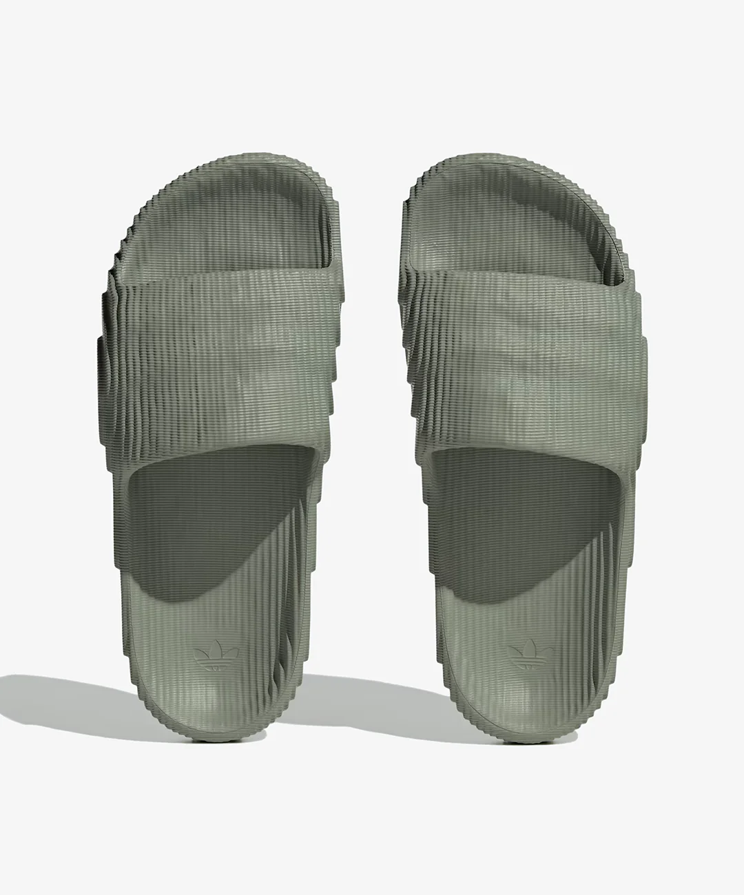 ADIDAS ORIGINALS | ADILETTE 22 SLIDES { SILVER GREEN / SILVER GREEN / CORE BLACK - Image 2