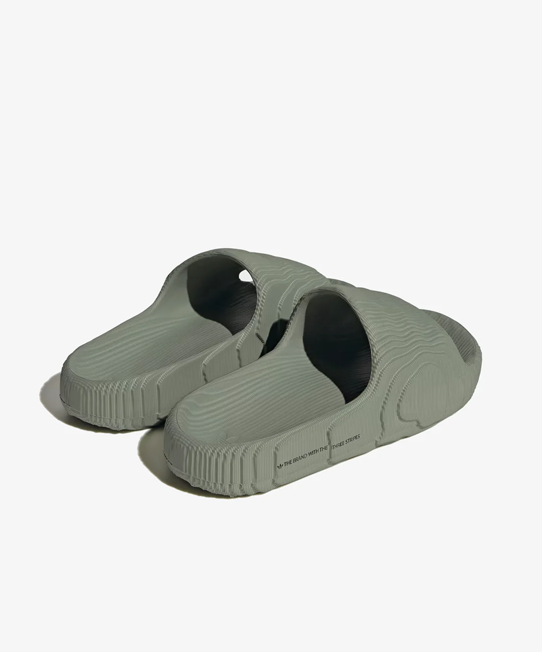 ADIDAS ORIGINALS | ADILETTE 22 SLIDES { SILVER GREEN / SILVER GREEN / CORE BLACK - Image 4