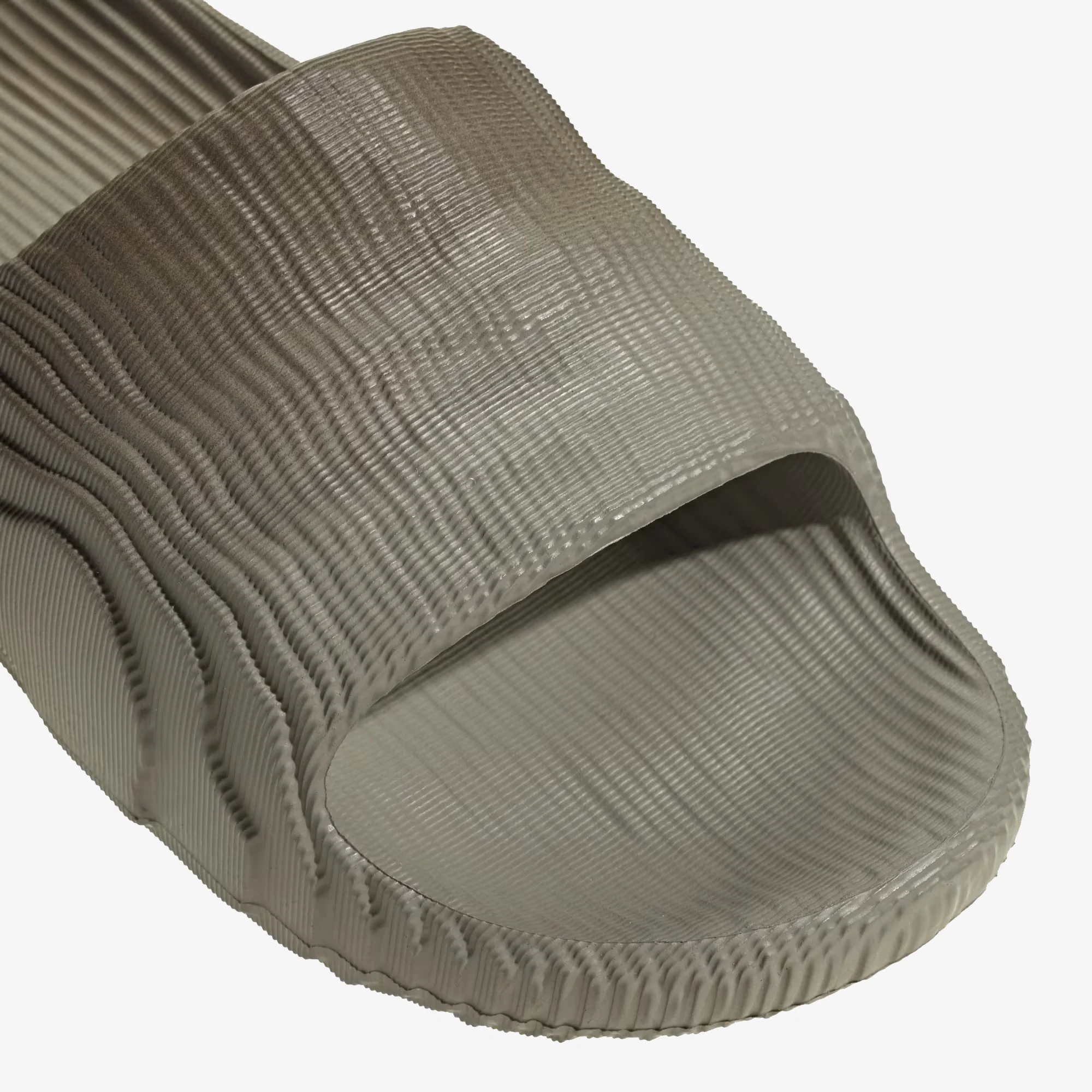 ADIDAS ORIGINALS | ADILETTE 22 SLIDES { SILVER PEBBLE/SHADOW OLIVE/OFF WHITE - Image 5
