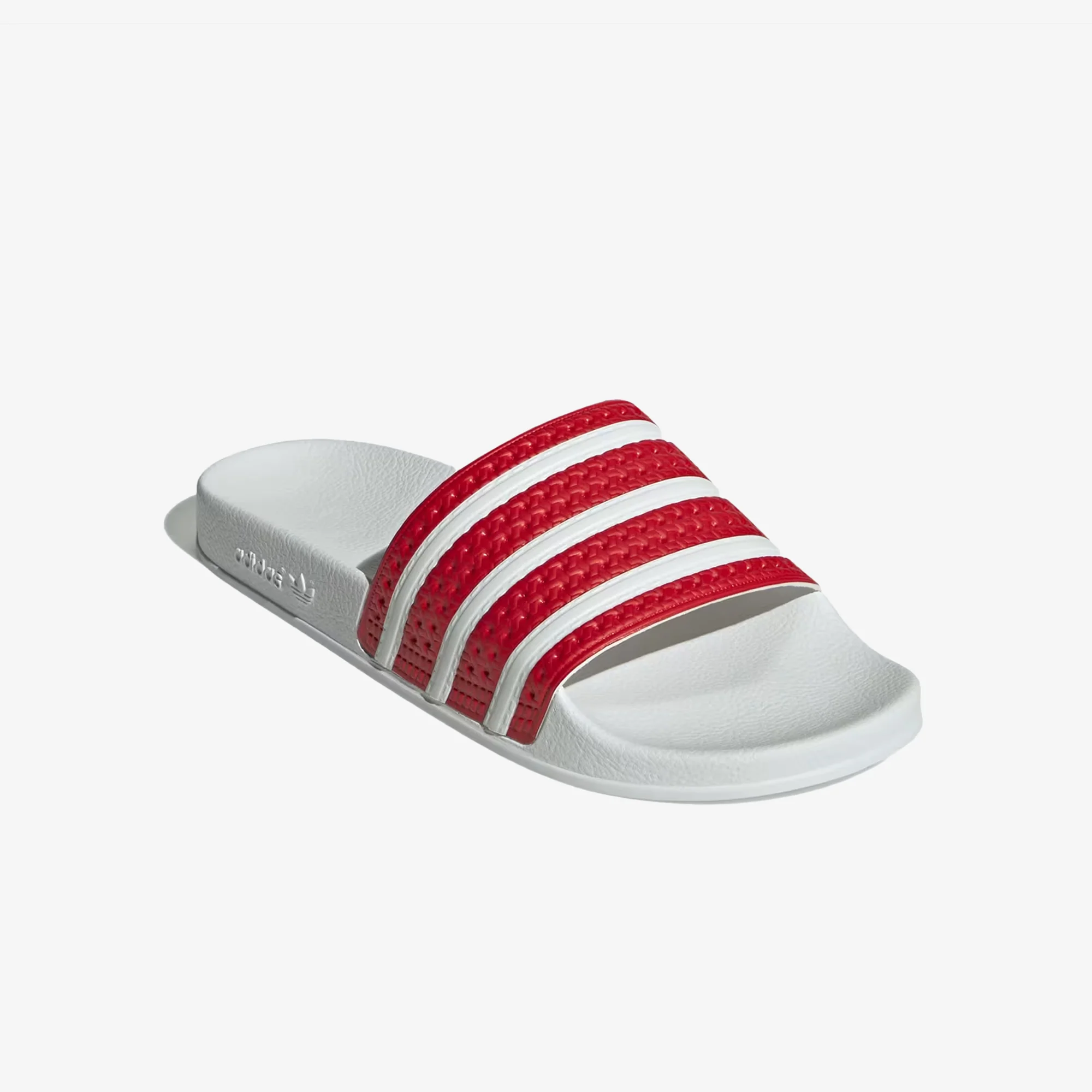 Adidas Originals | ADILETTE { BETTER SCARLET/WHITE - Image 4