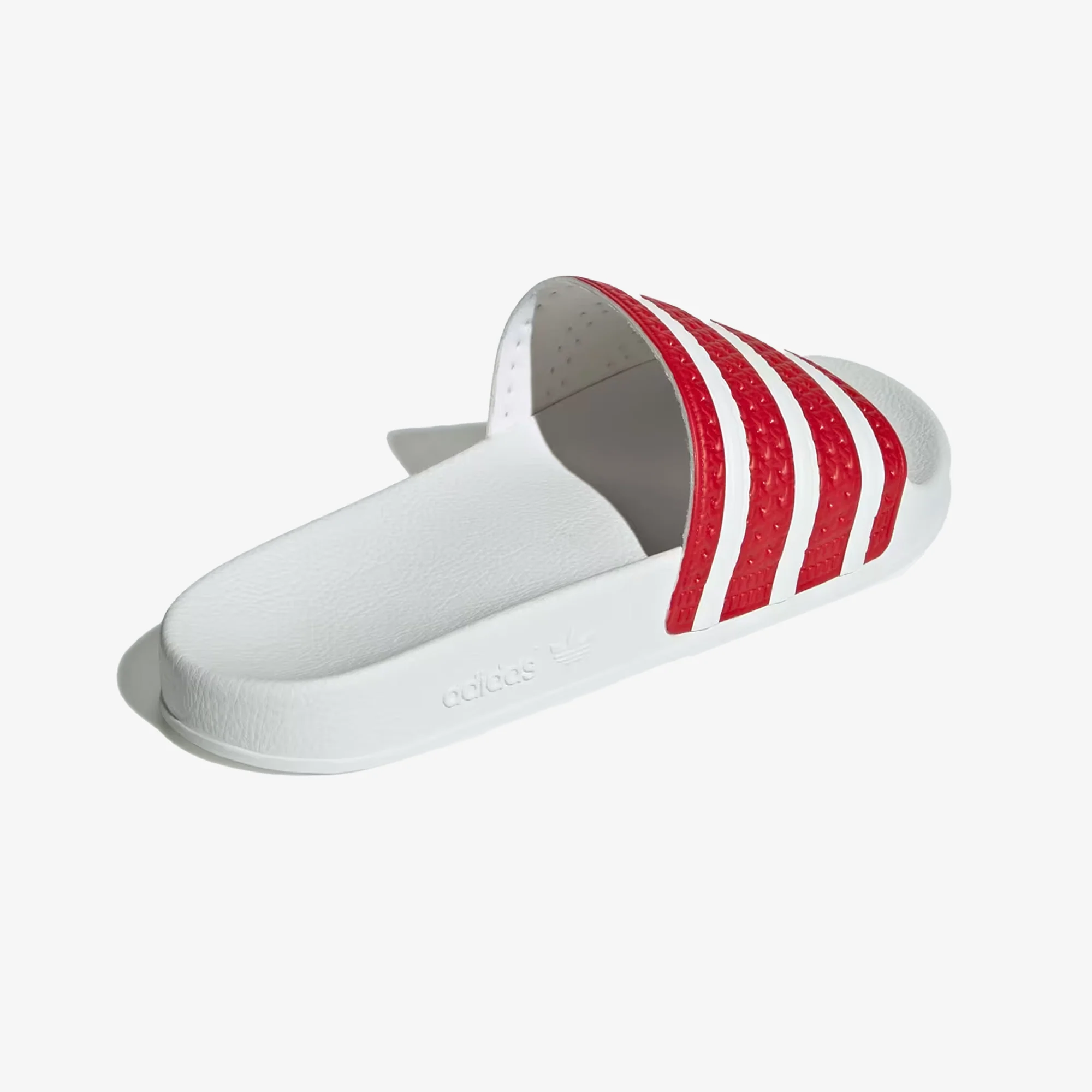 Adidas Originals | ADILETTE { BETTER SCARLET/WHITE - Image 5