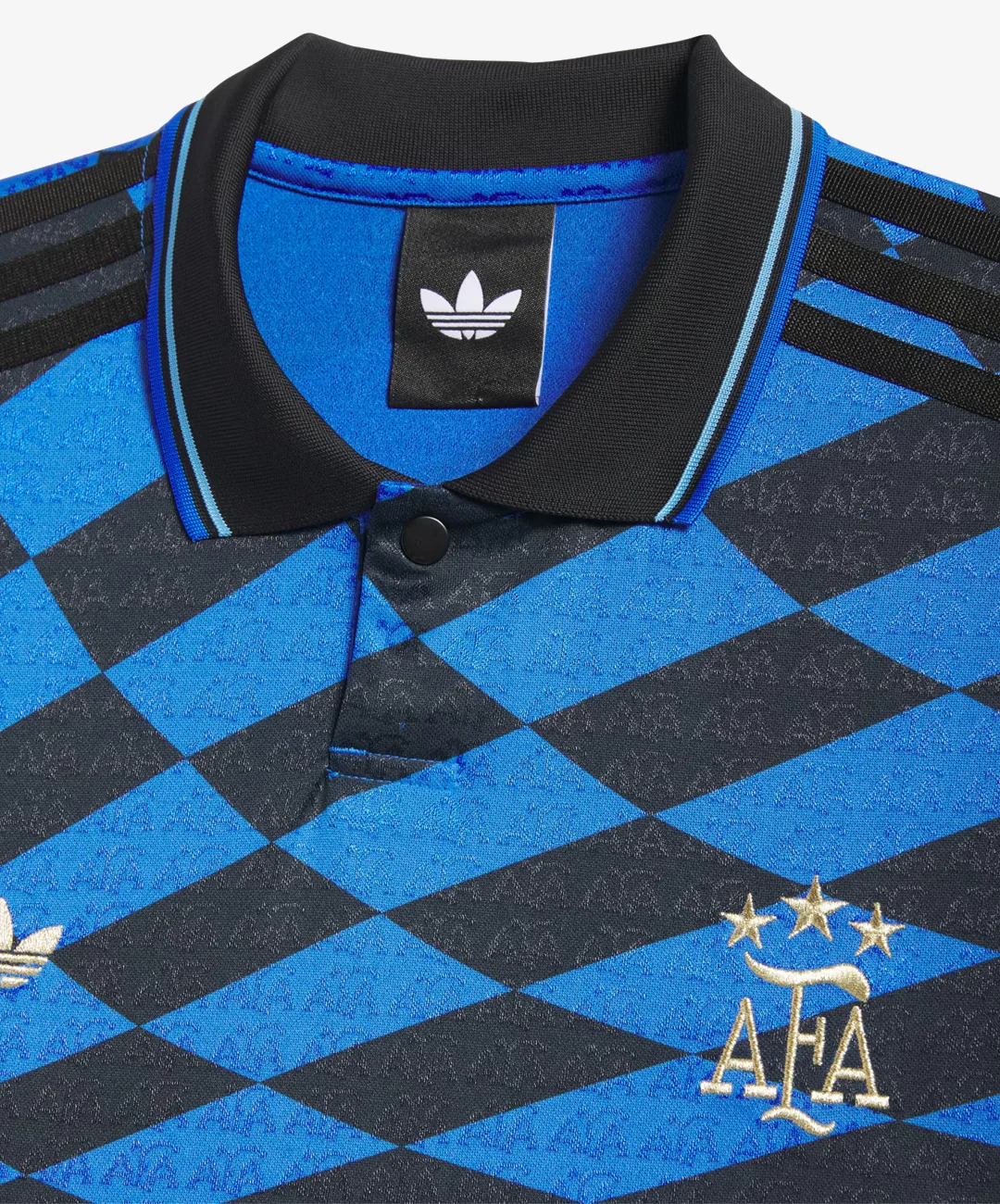 ADIDAS ORIGINALS | ARGENTINA x THRASHER JERSEY { BLACK/BLUE - Image 3