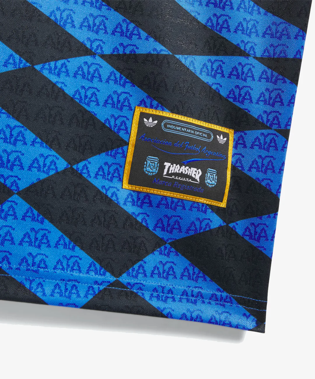 ADIDAS ORIGINALS | ARGENTINA x THRASHER JERSEY { BLACK/BLUE - Image 5